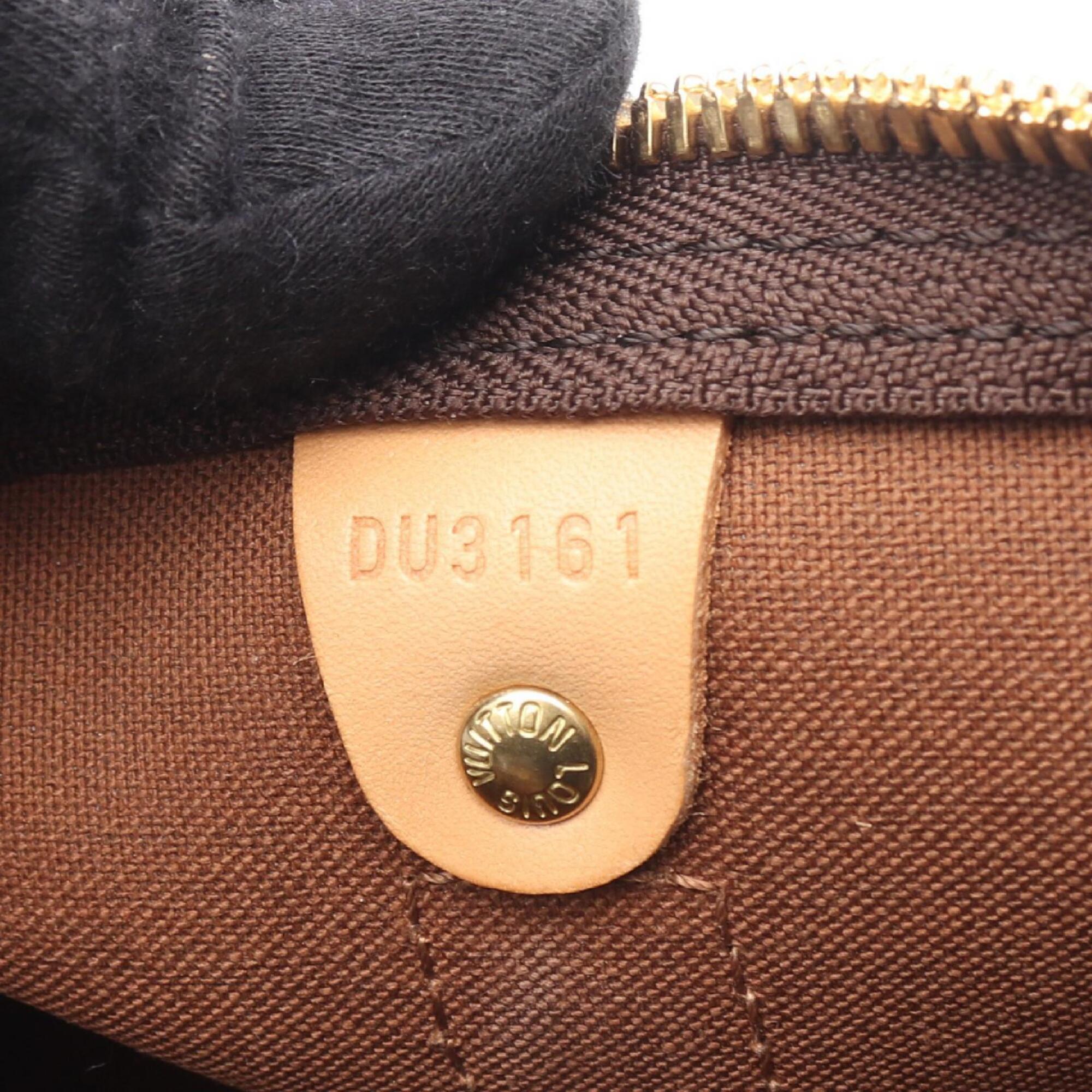 Louis Vuitton Brown Monogram Pvc Coated Canvas Leather Boston Bag Handbag (Pre-Owned)