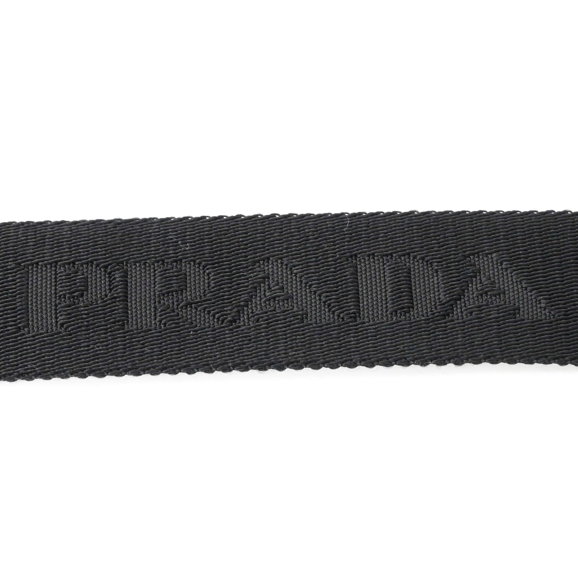 Prada Black Saffiano Triangle Shoulder Bag (Pre-Owned)