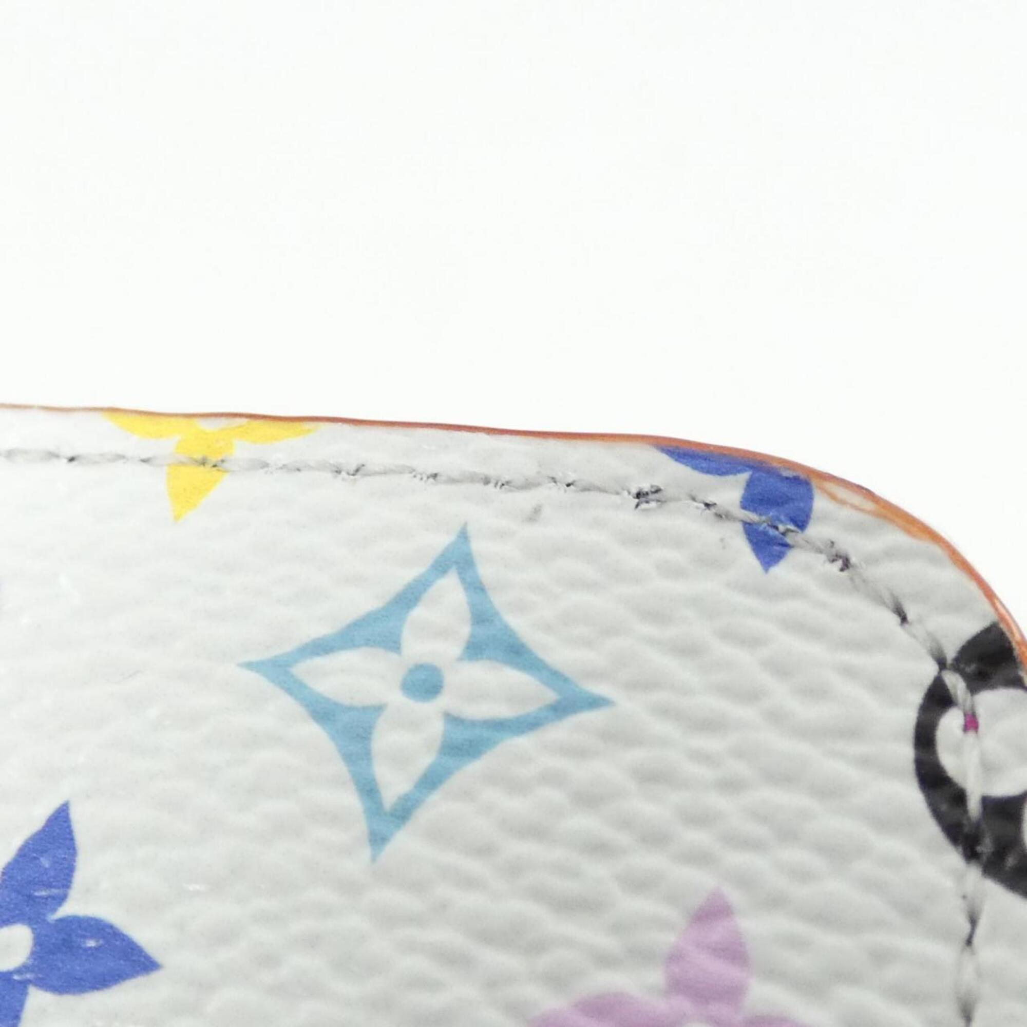 Louis Vuitton White Coated Canvas Long Wallet (Bi-Fold) (Pre-Owned)