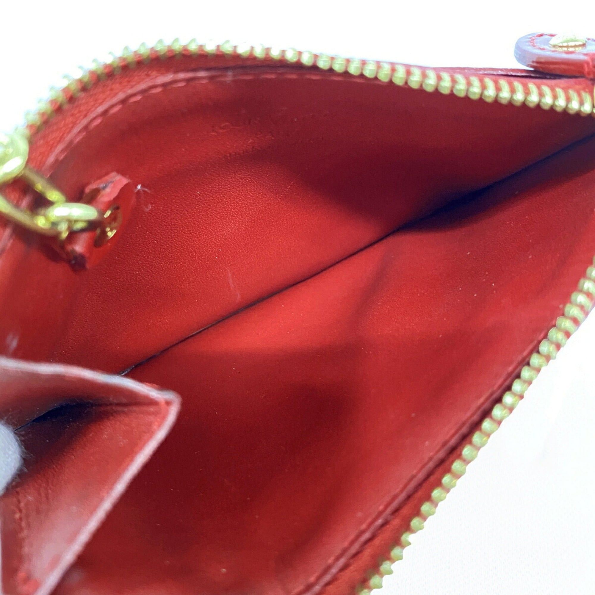 Louis Vuitton Rouge Grenadine Coin Purse/Coin Case (Pre-Owned)