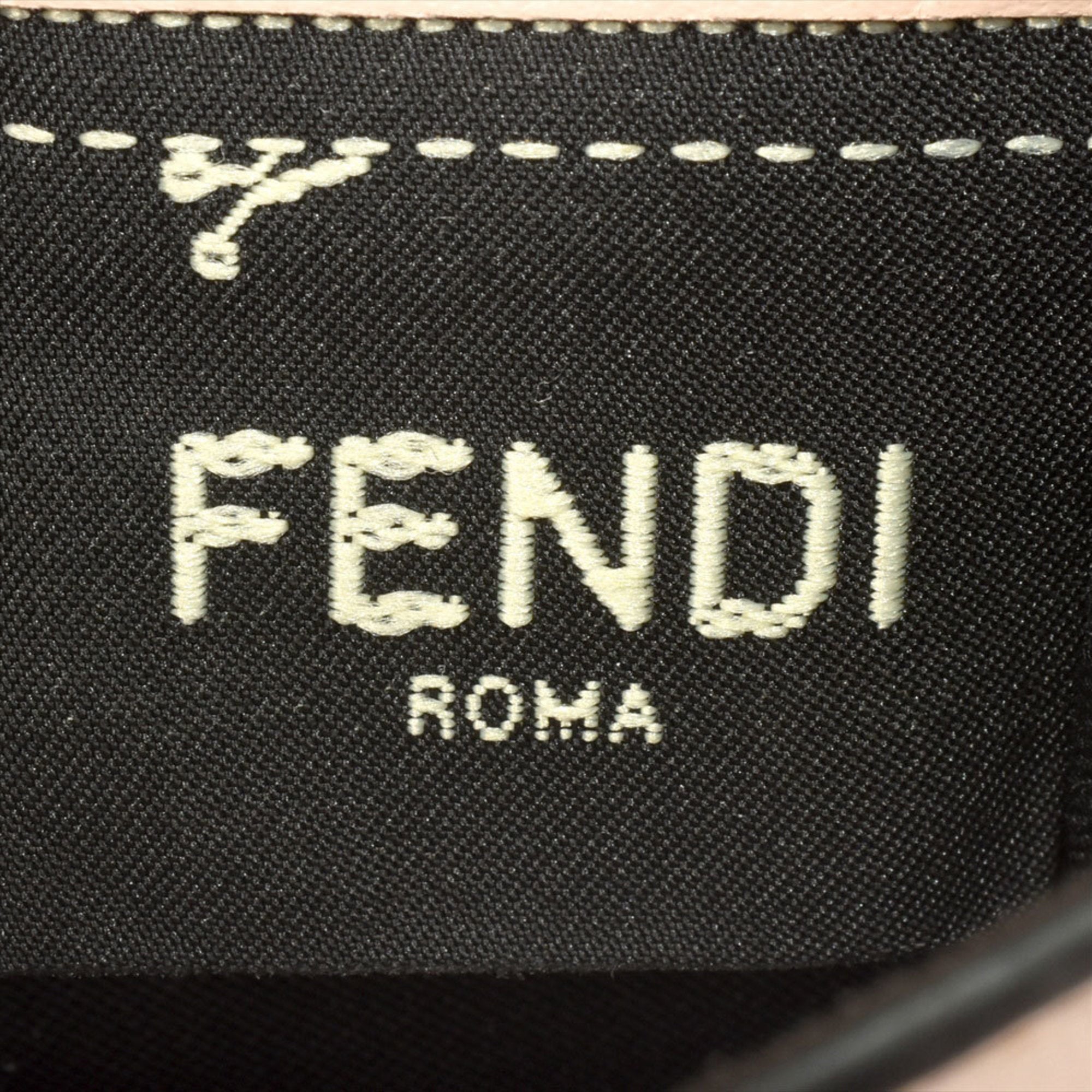 Fendi Pink Leather Wallet (Tri-Fold) (Pre-Owned)