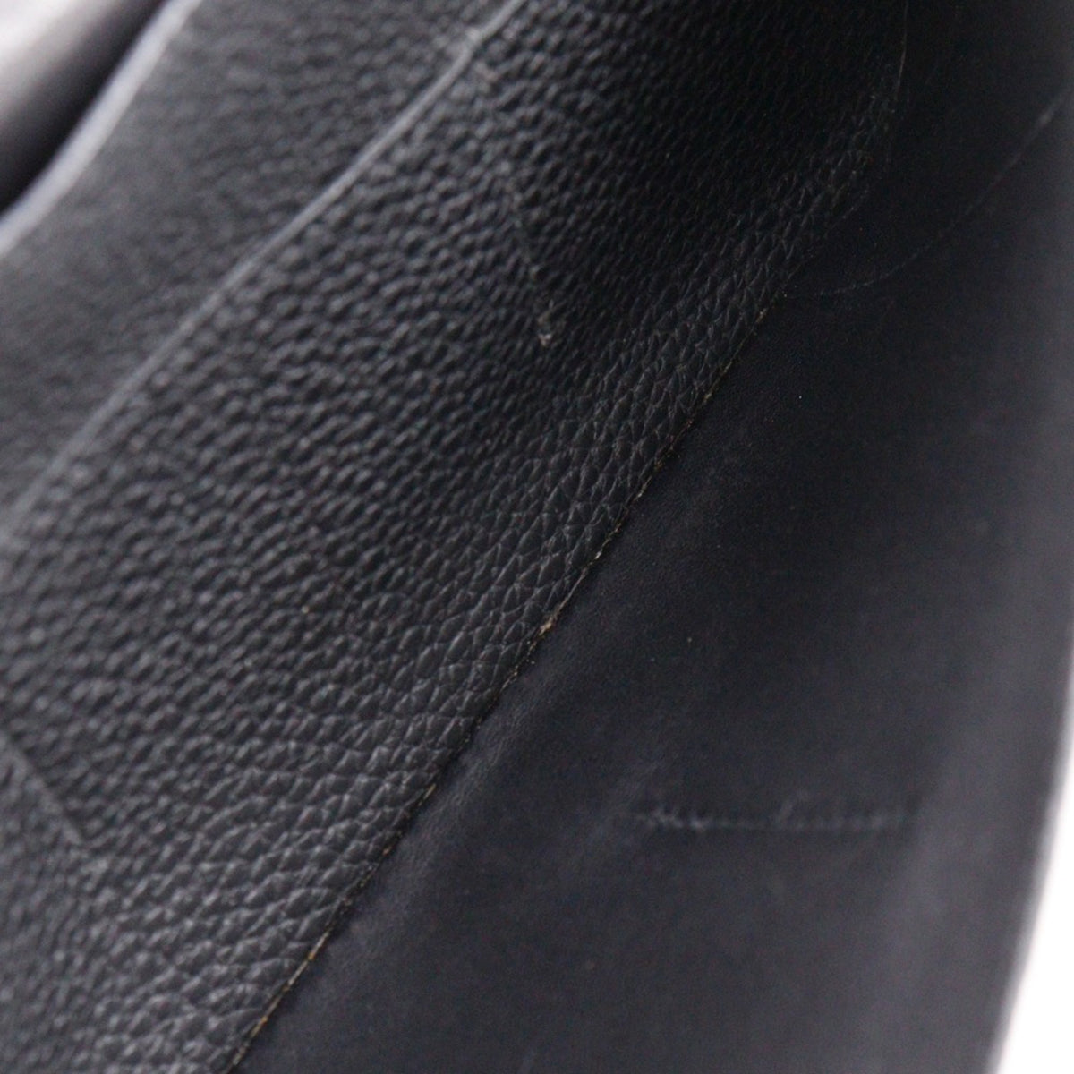 Hermes Black Taurillon Clemence Leather Long Wallet (Bi-Fold) (Pre-Owned)