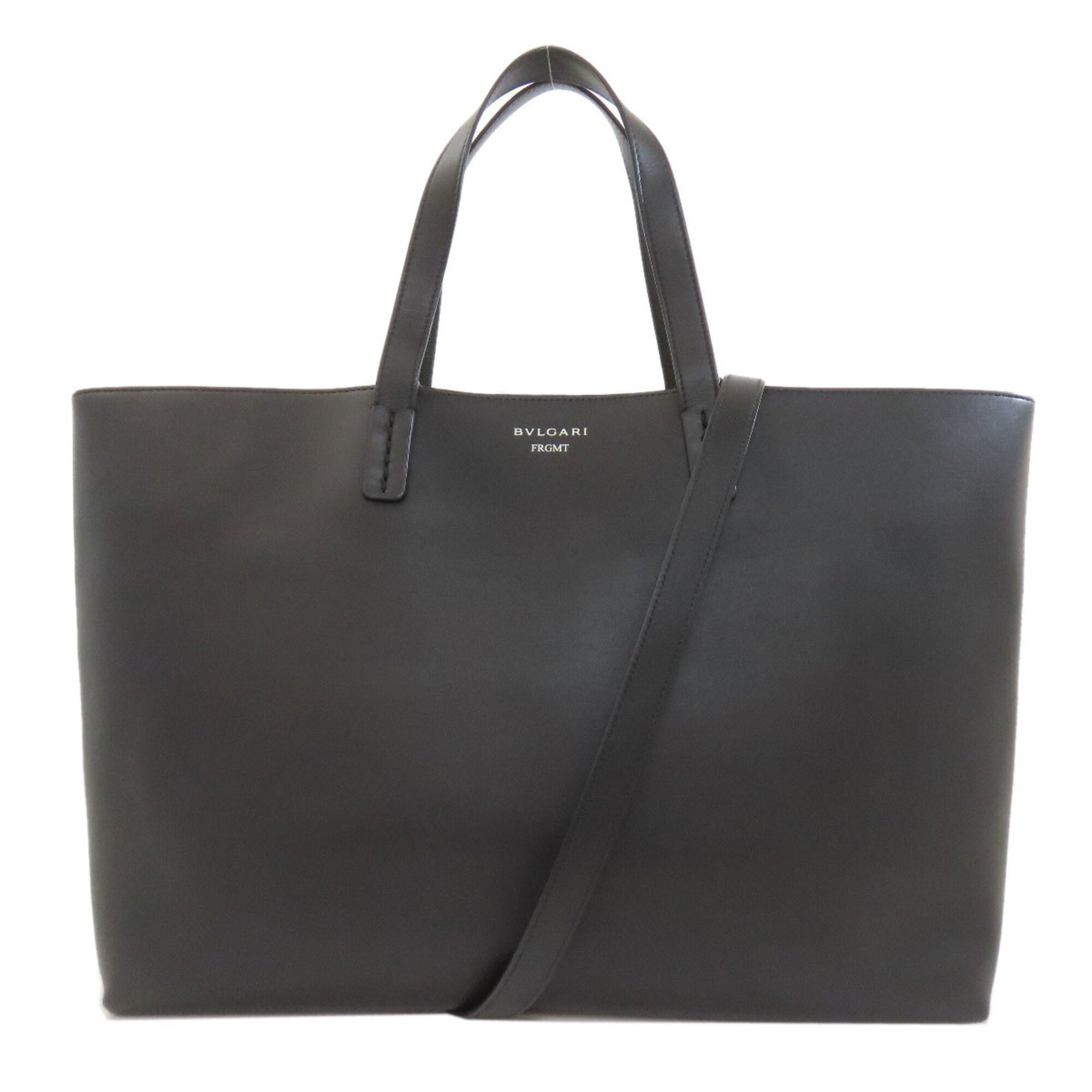 Bvlgari Black Leather Tote Bag (Pre-Owned)