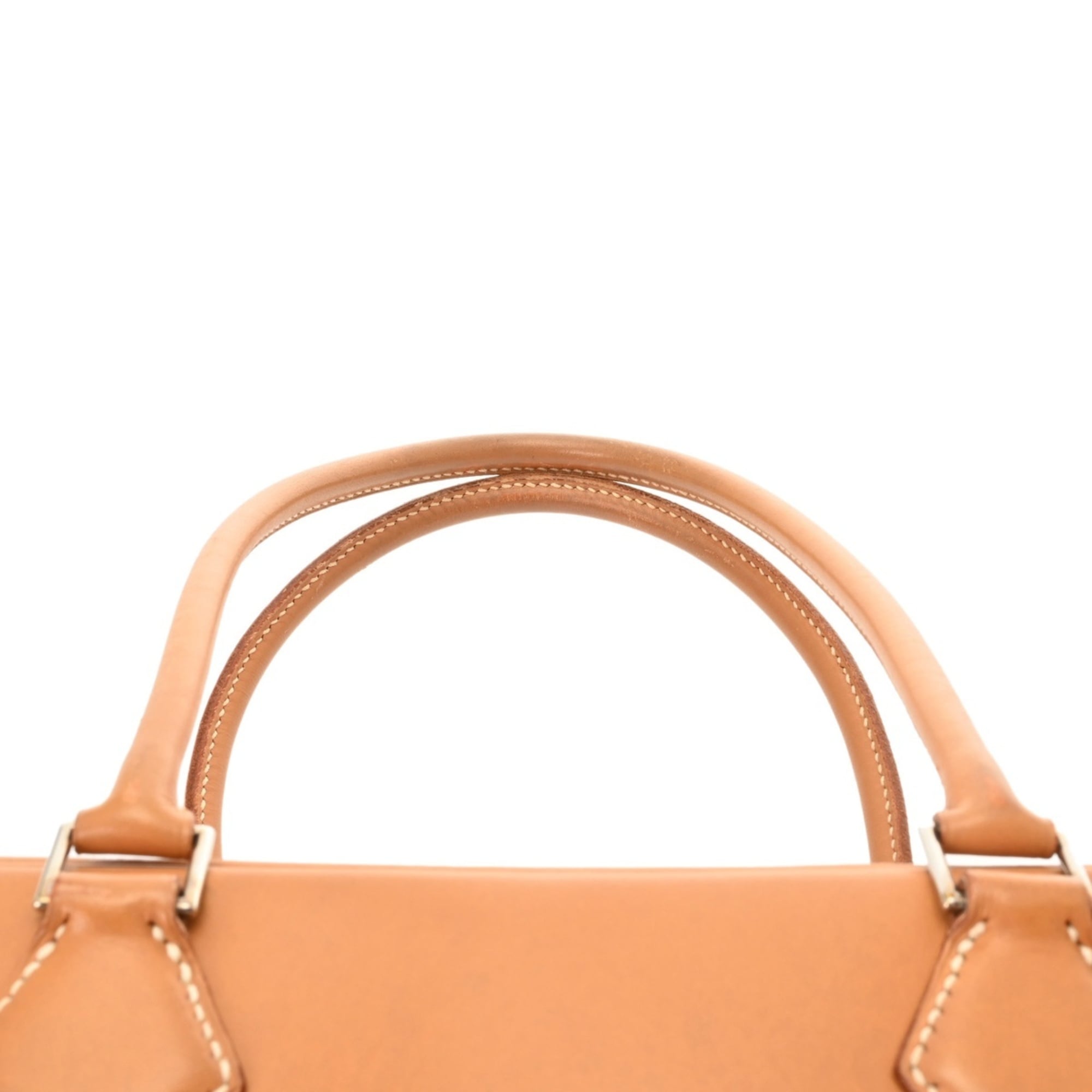 Hermes Natural Vache Leather Handbag (Pre-Owned)