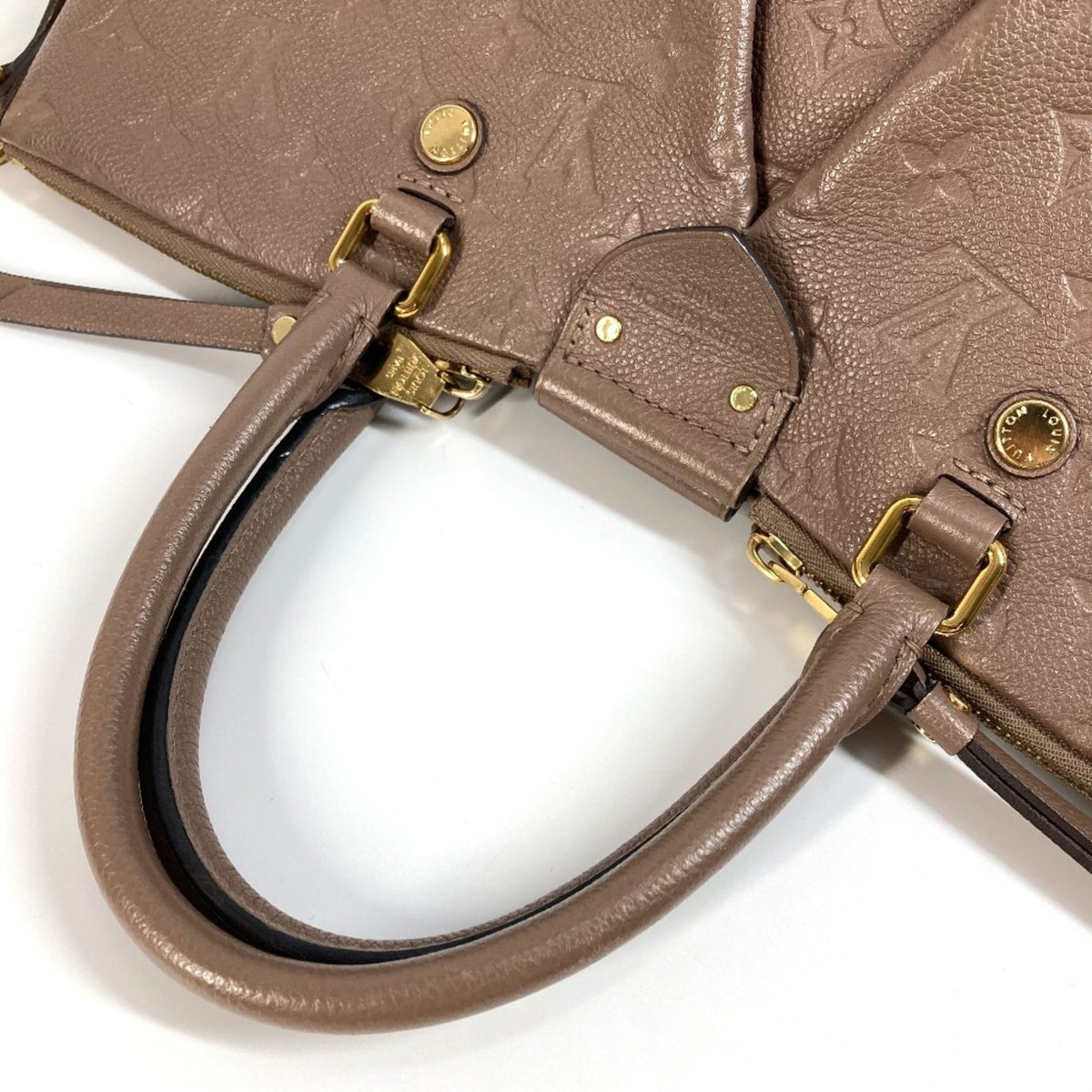 Louis Vuitton Monogram Empreinte Beige Monogram Empreinte Handbag Shoulder Bag (Pre-Owned)