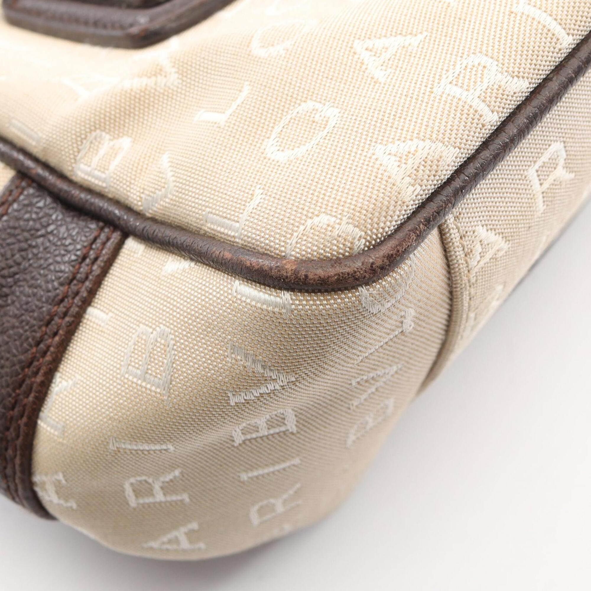 Bvlgari Beige Brown Canvas Leather Handbag (Pre-Owned)