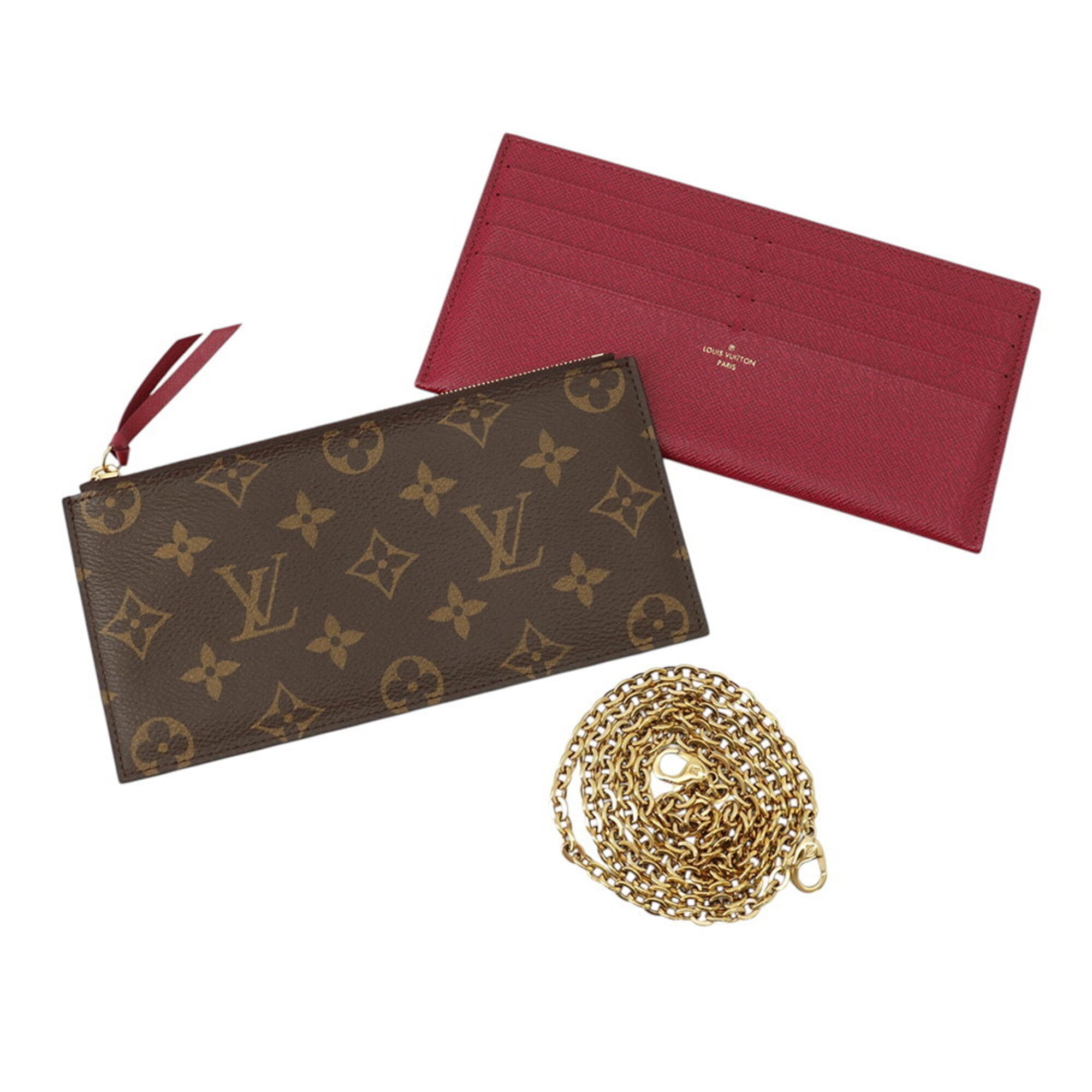 Louis Vuitton Monogram Fuchsia Monogram Chain/Shoulder Wallet (Pre-Owned)