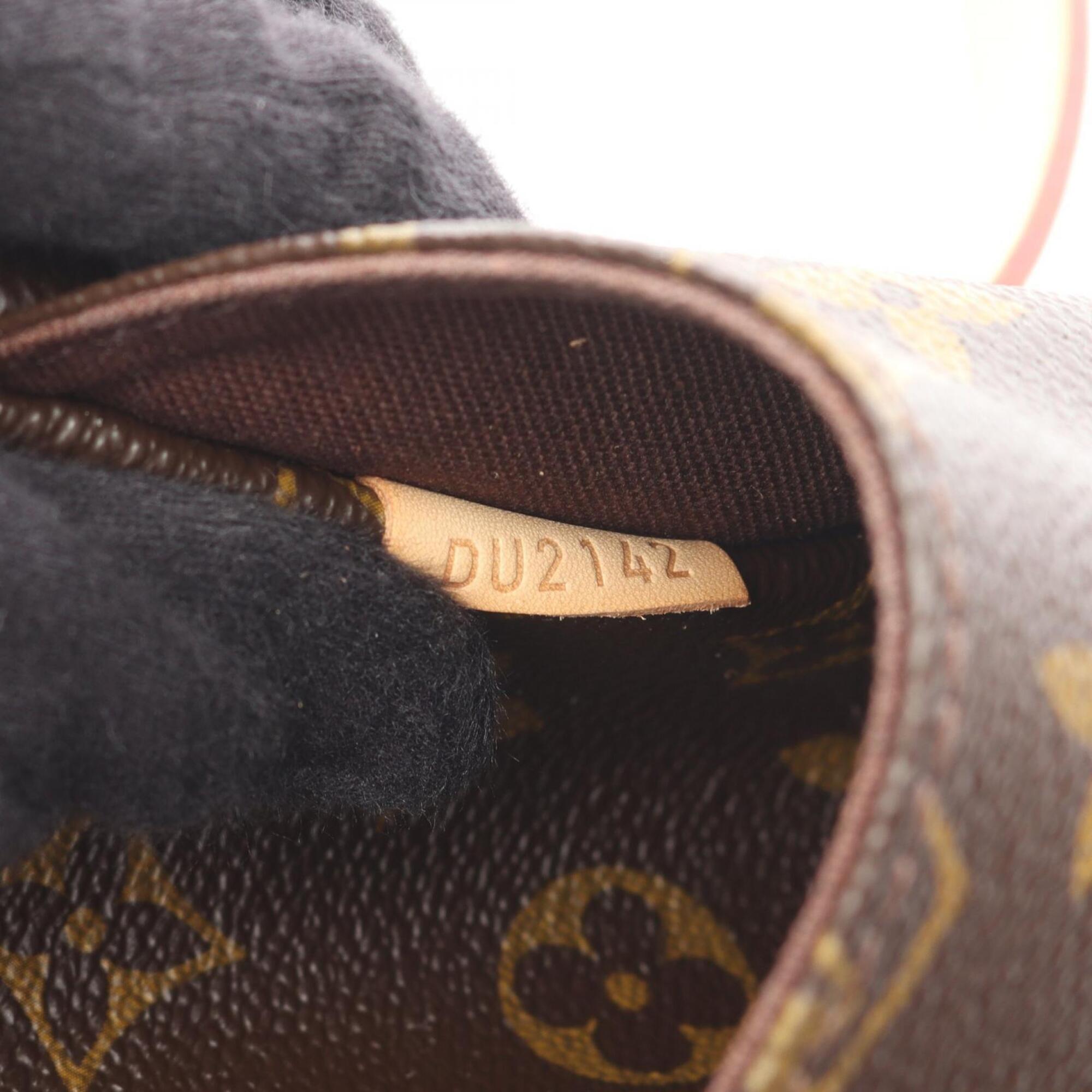 Louis Vuitton Brown Monogram Coated Canvas Leather Shoulder Bag (Pre-Owned)