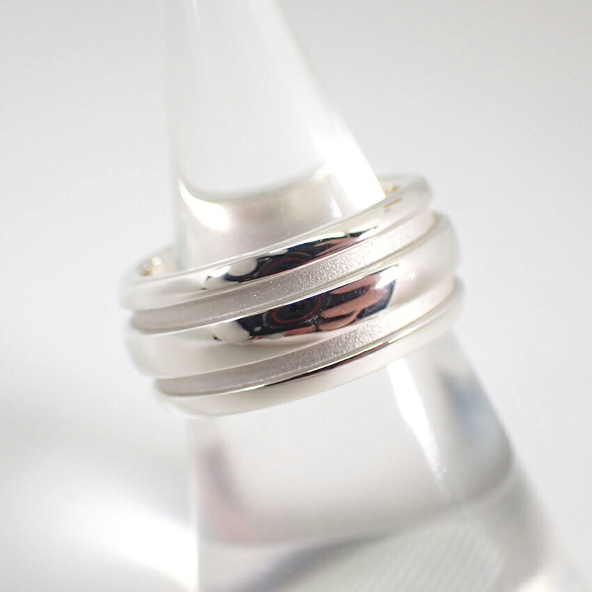 Tiffany Silver Sterling Silver 925 Band Ring (Pre-Owned)