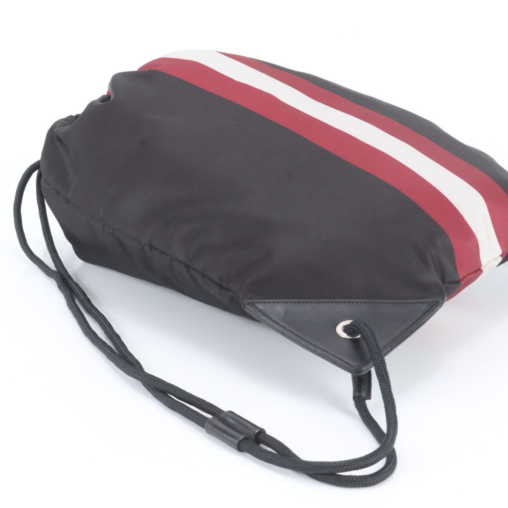 Bally Black Leather Nylon Backpack (Pre-Owned)