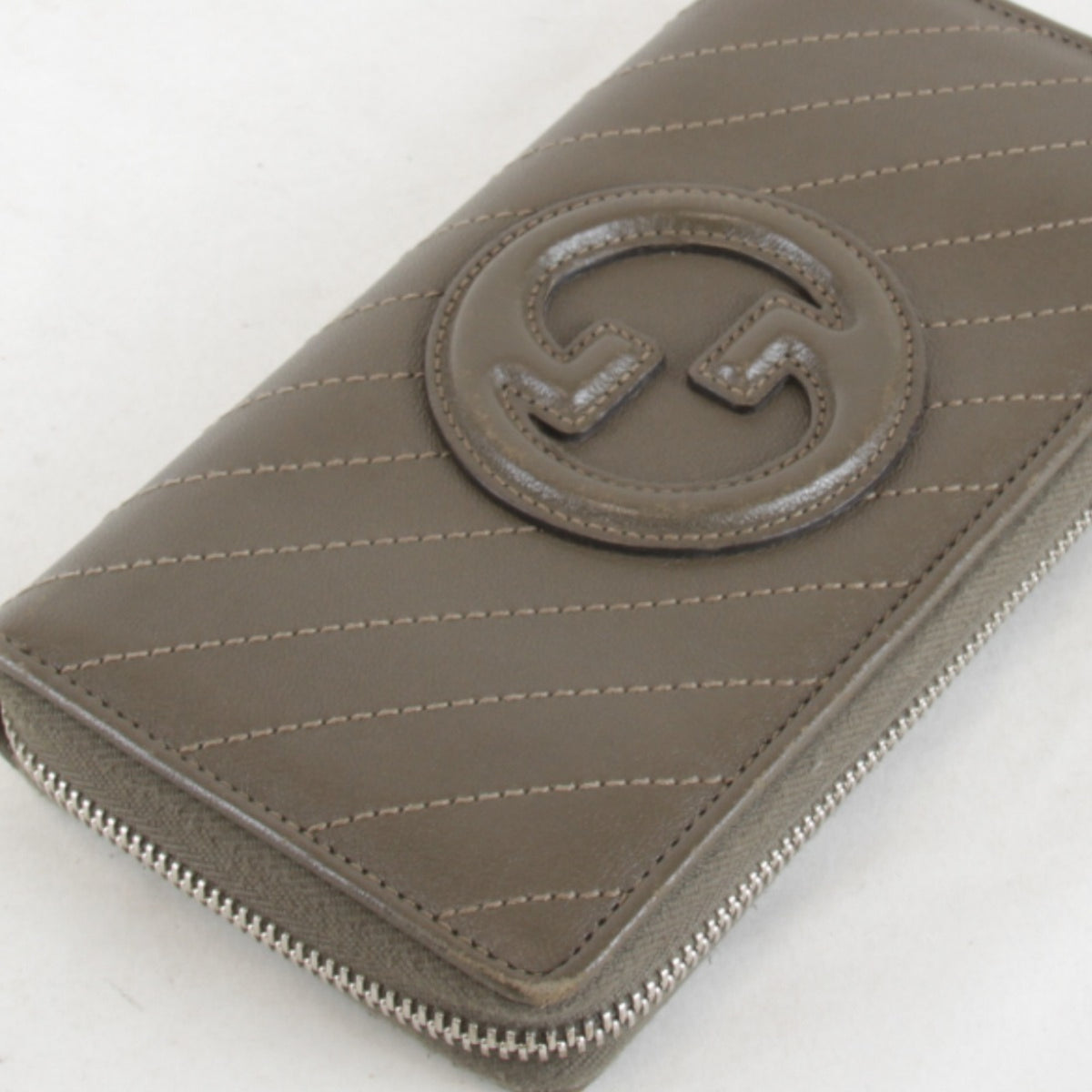 Gucci Brown Leather Long Wallet (Bi-Fold) (Pre-Owned)