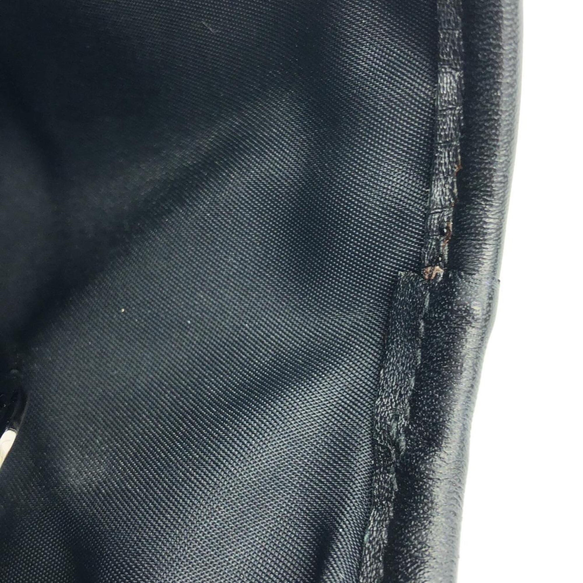 Christian Dior Black Canvas Saddle Bag Shoulder Bag (Pre-Owned)
