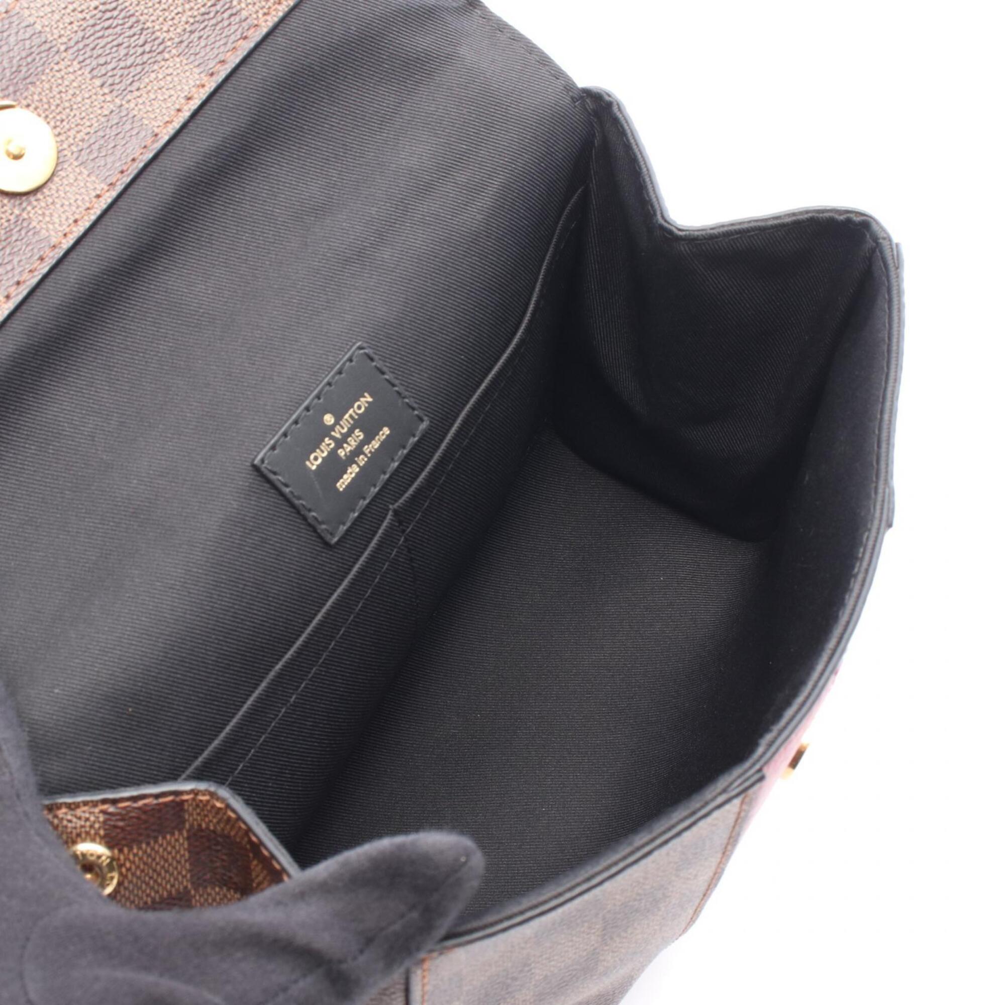 Louis Vuitton Black Brown Multi-Color Coated Canvas Leather Handbag (Pre-Owned)