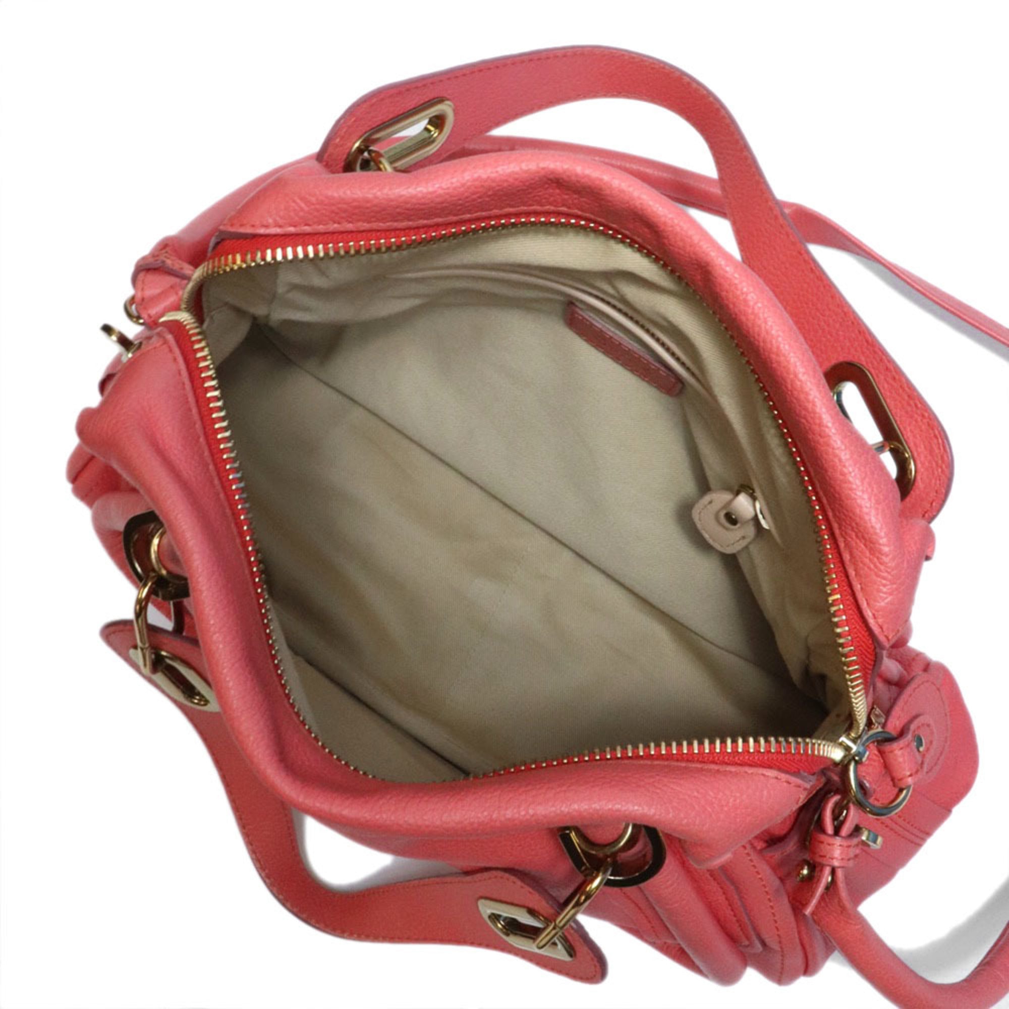 Chloé Pink Leather Shoulder Bag (Pre-Owned)