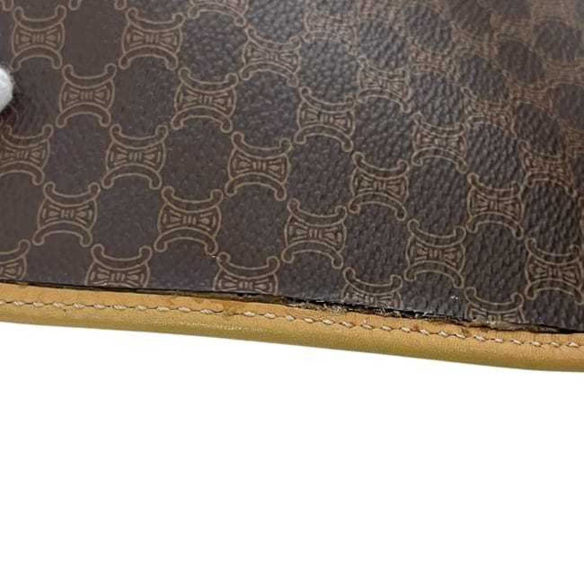 Celine Macadam Brown Pvc Leather Shoulder Bag (Pre-Owned)