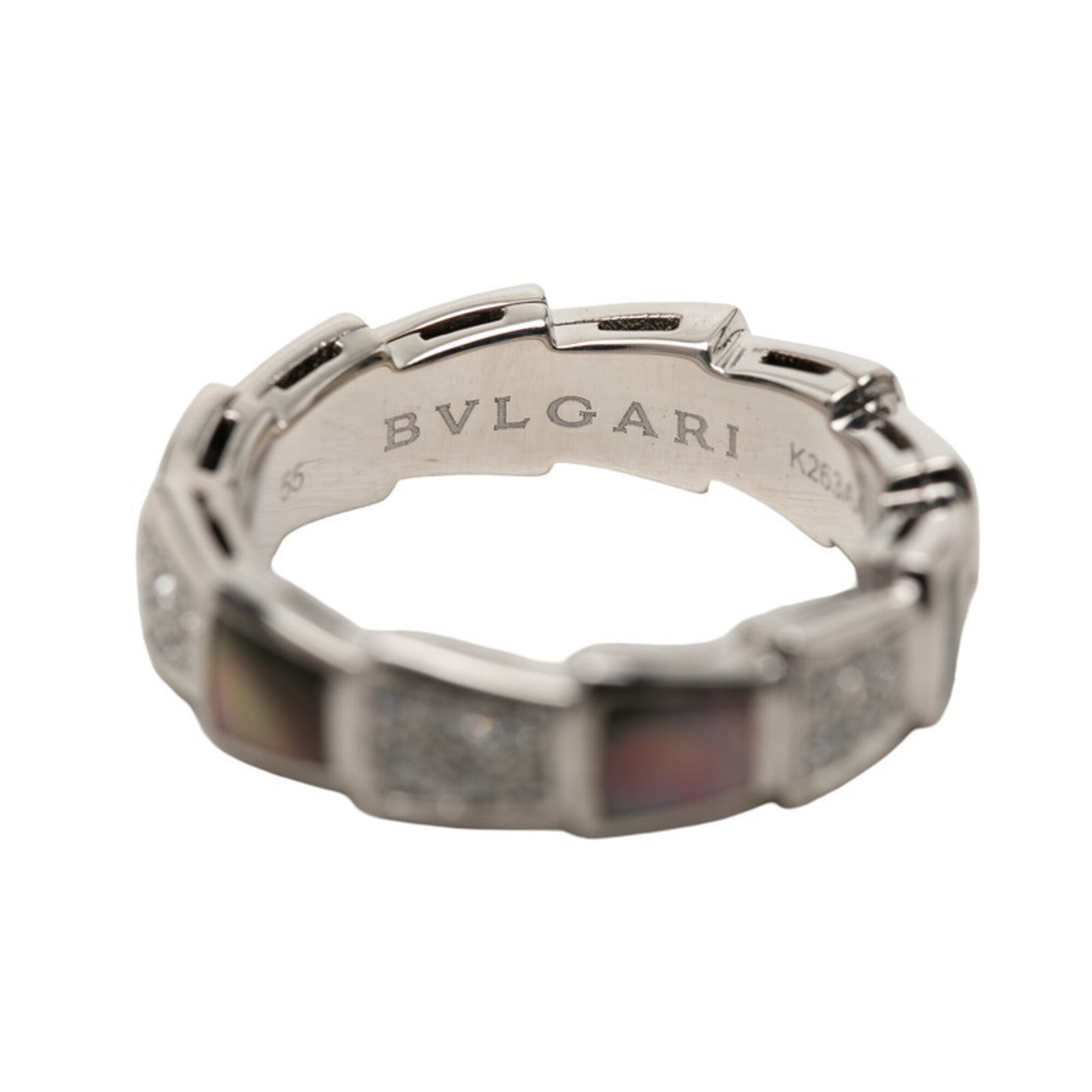 Bvlgari White Gold White Gold (18K) Band Ring (Pre-Owned)