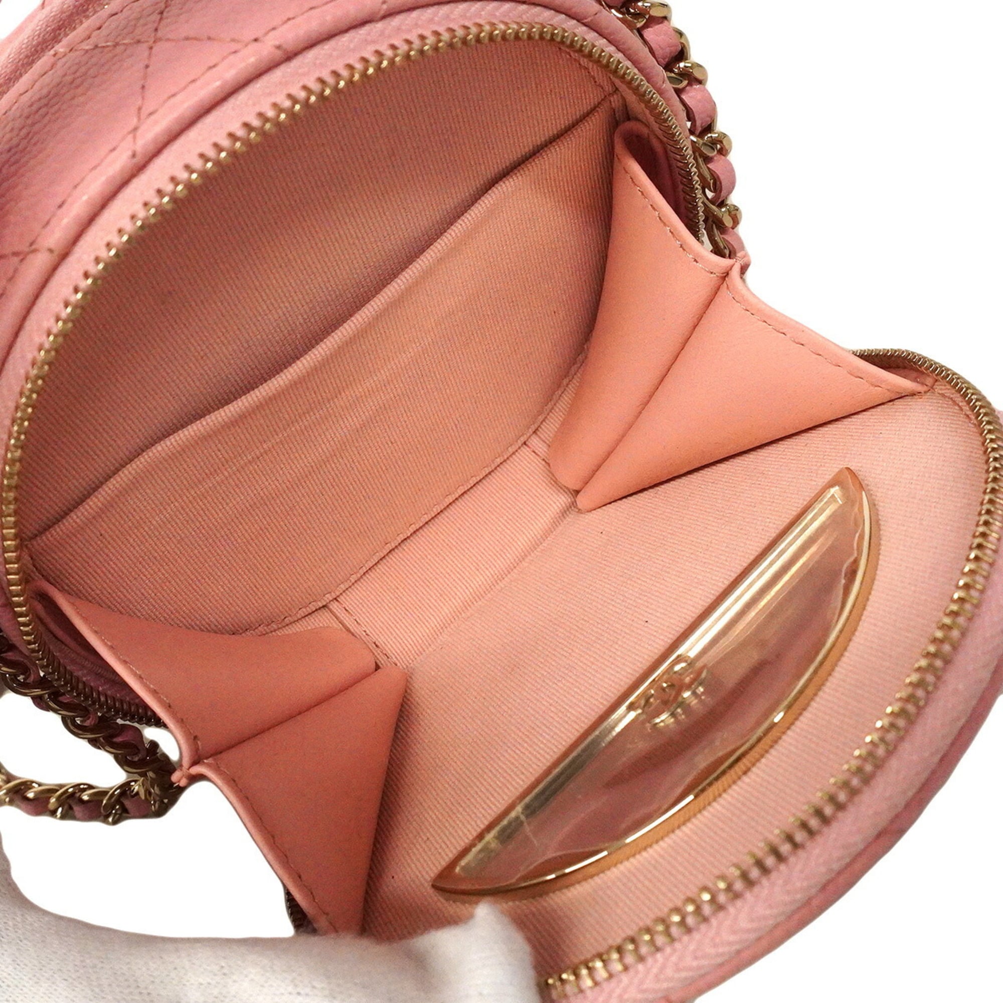 Chanel Pink Grained Calfskin Handbag (Pre-Owned)