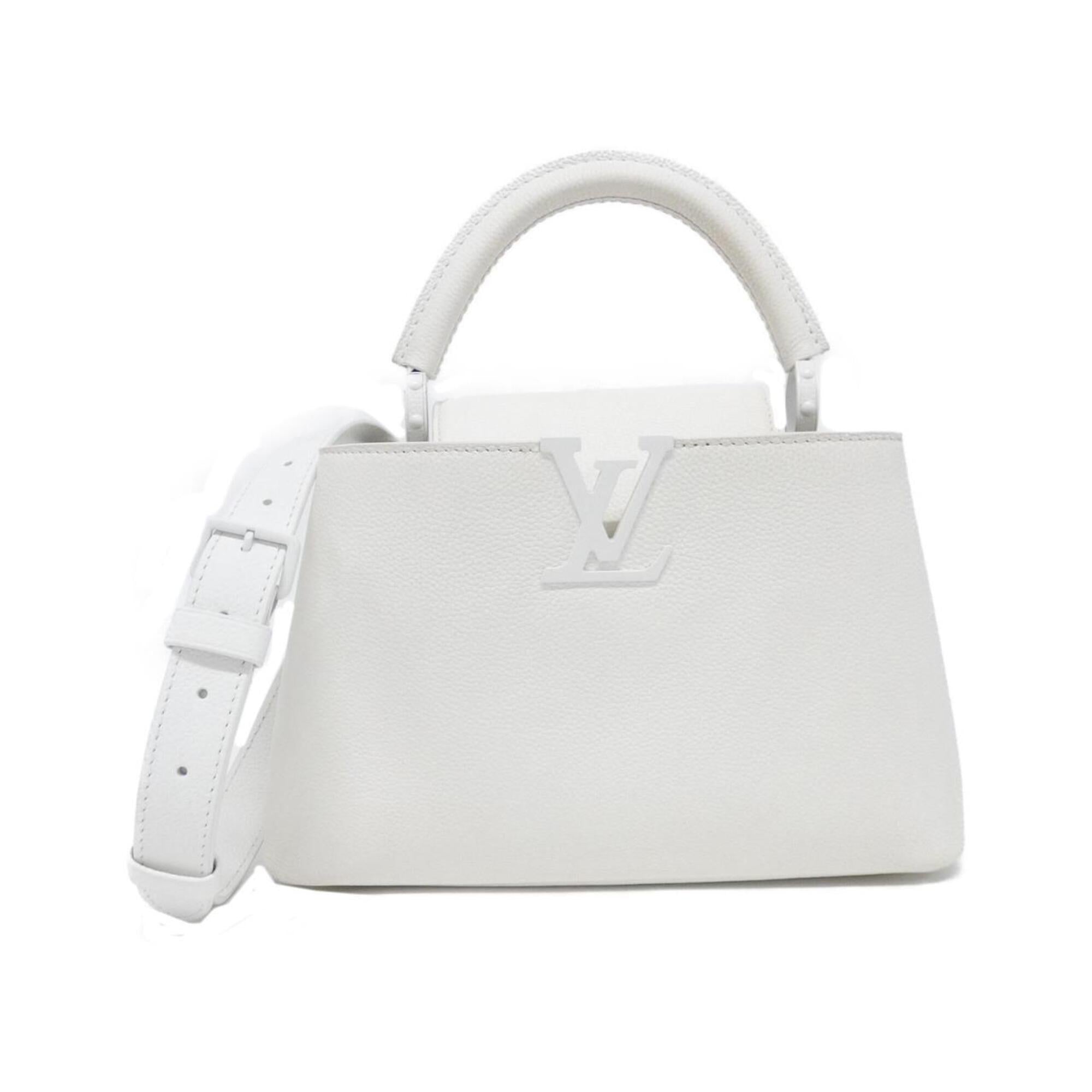 Louis Vuitton White Leather Handbag (Pre-Owned)