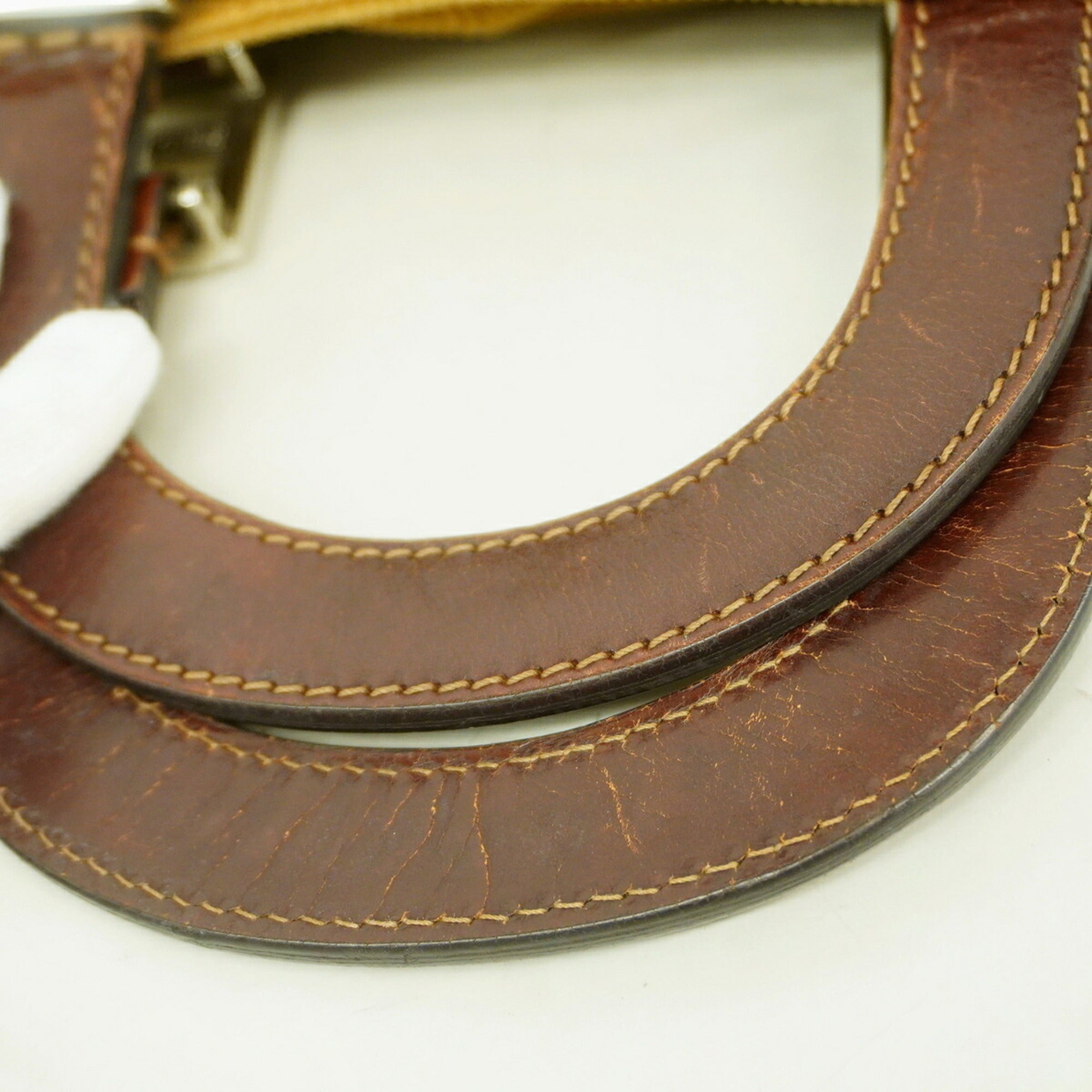 Fendi Ochre Cord Handbag (Pre-Owned)