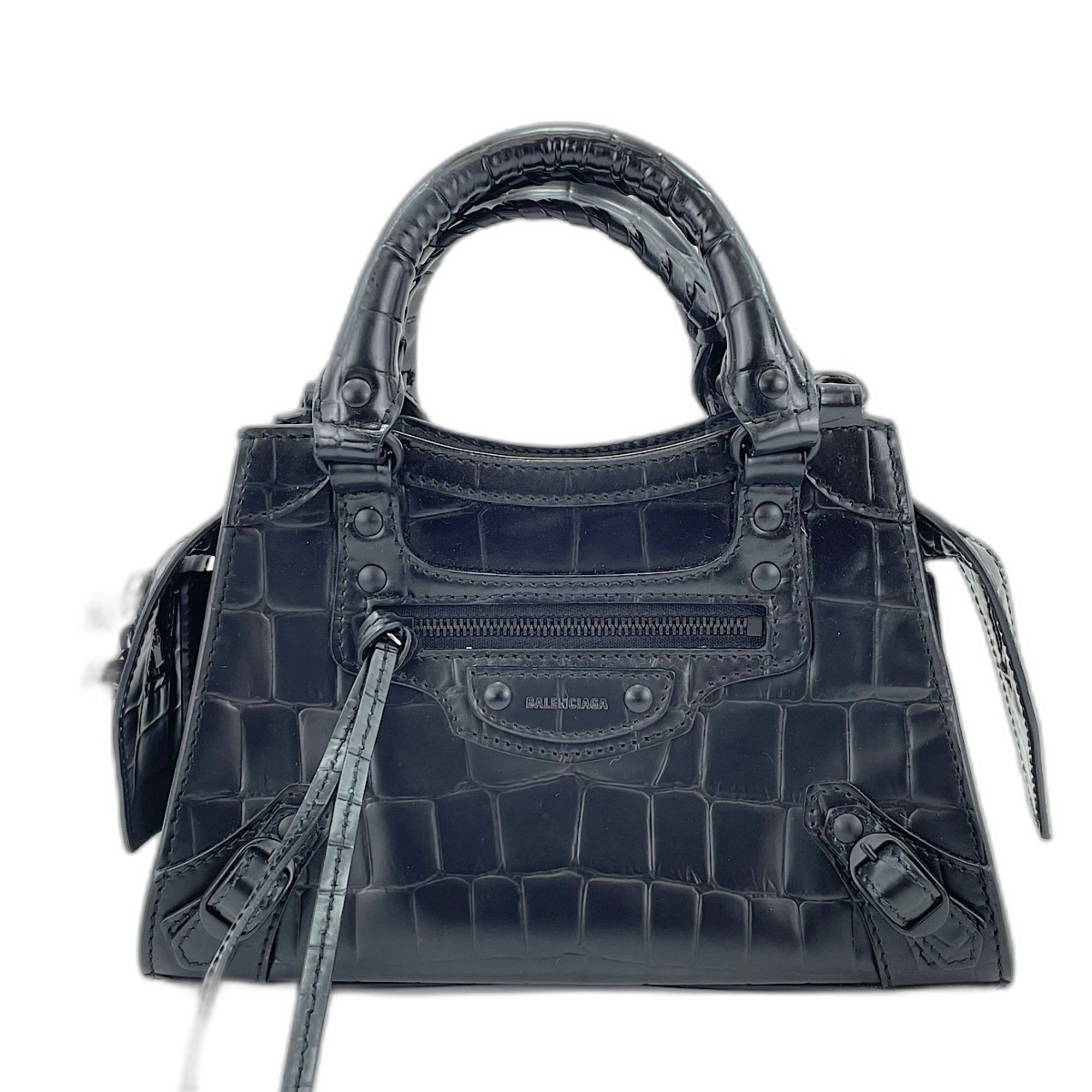 Balenciaga Black Leather Handbag (Pre-Owned)
