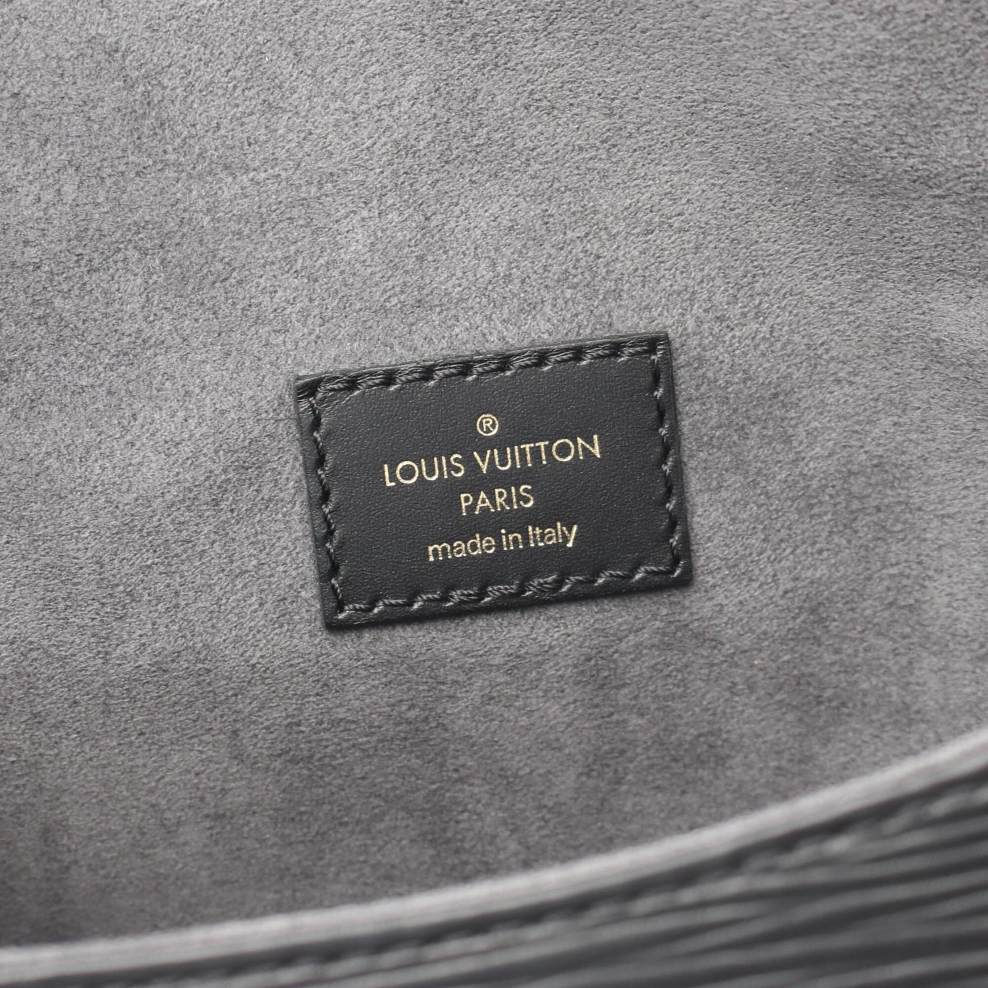 Louis Vuitton Black Noir Epi Leather Handbag (Pre-Owned)
