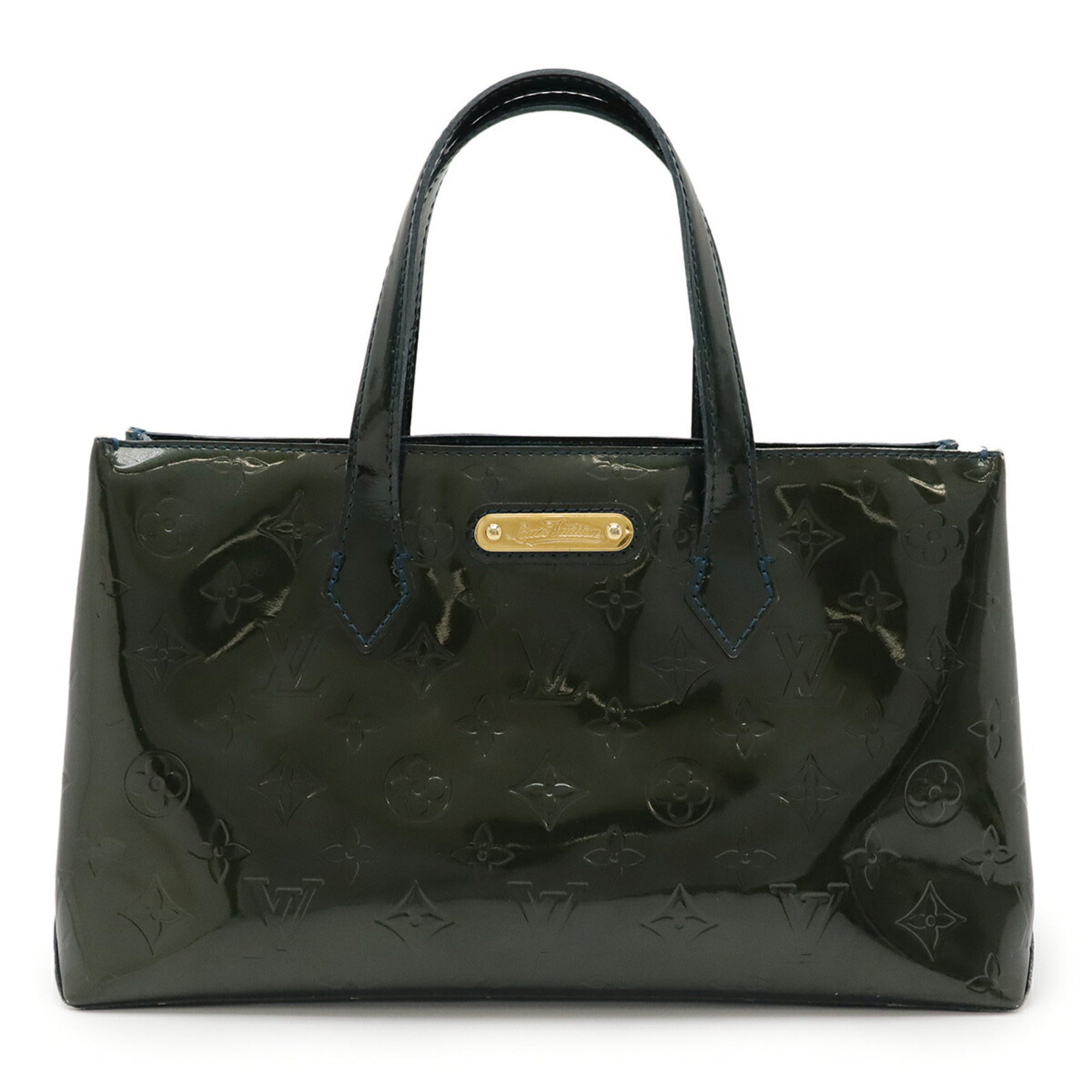 Louis Vuitton Blue Infini Monogram Vernis Handbag Tote Bag (Pre-Owned)