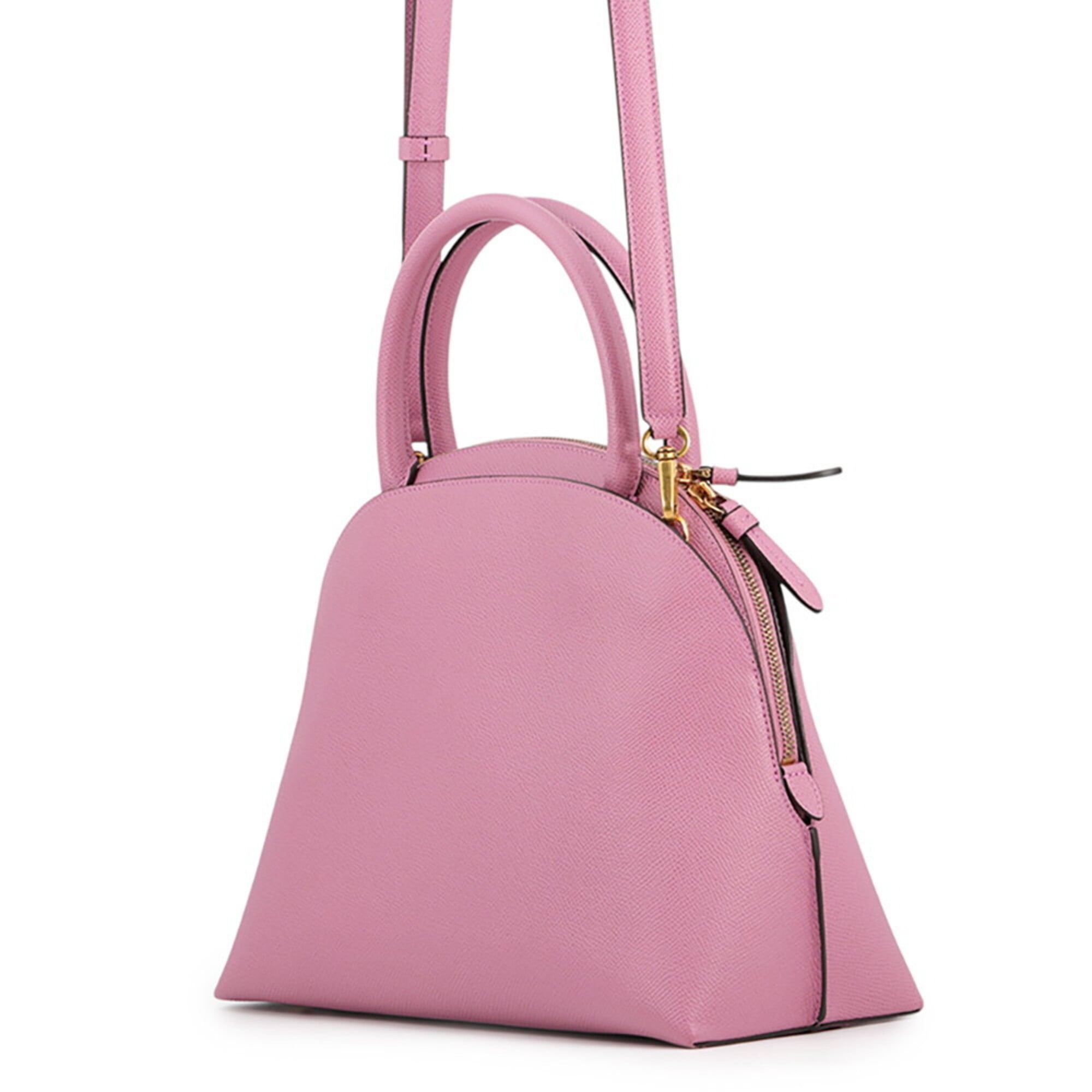 Salvatore Ferragamo Pink Yellow Leather Handbag (Pre-Owned)