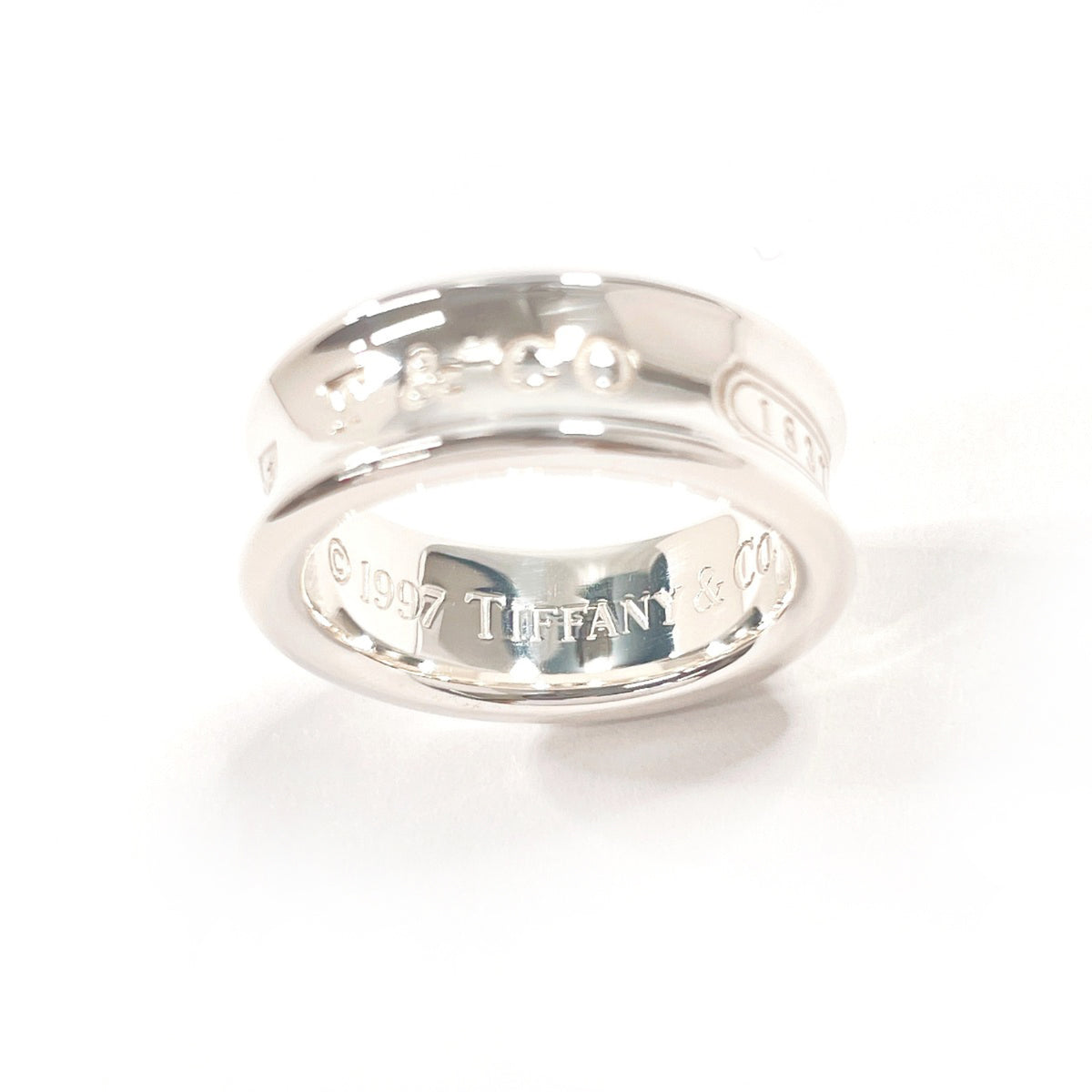Tiffany Silver Silver 925 Band Ring (Pre-Owned)
