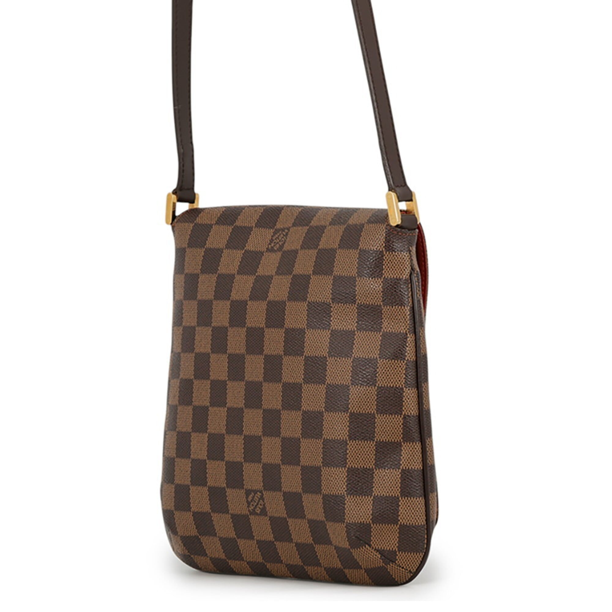 Louis Vuitton Damier Damier Canvas Ebene Orange Handbag Shoulder Bag (Pre-Owned)
