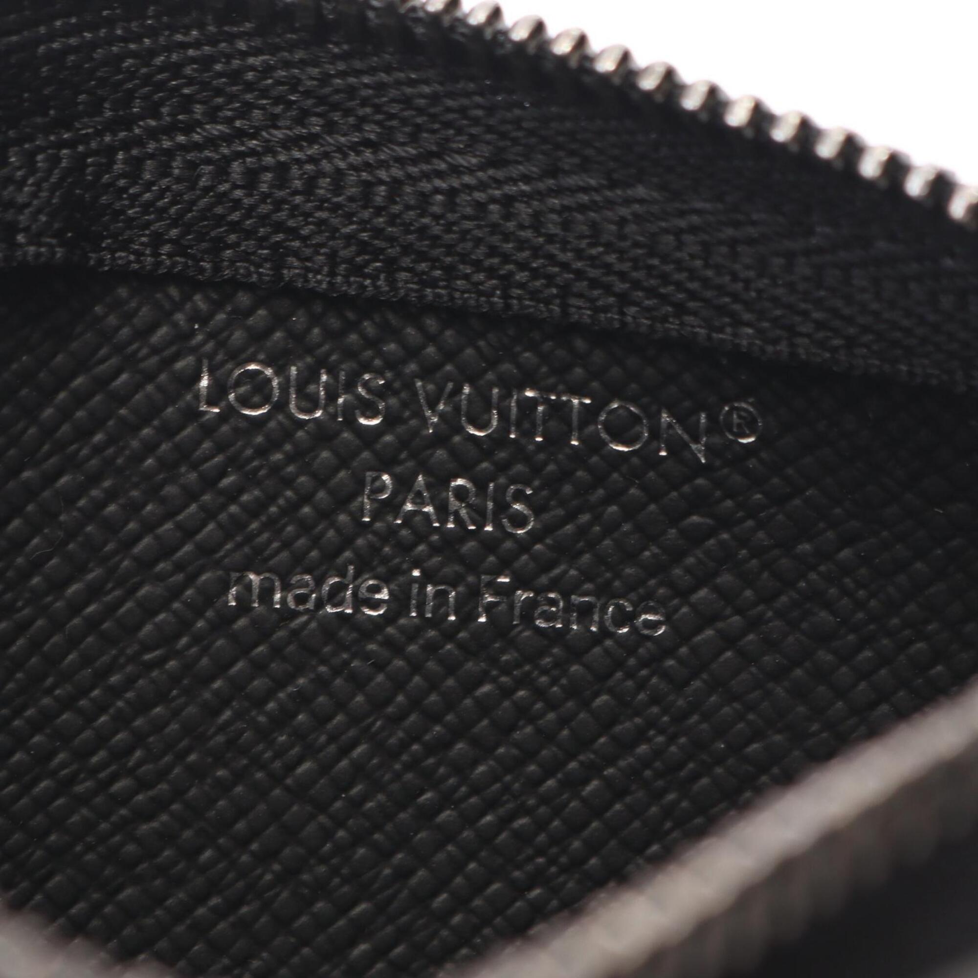 Louis Vuitton Black Gray Pvc Coin Purse/Coin Case (Pre-Owned)