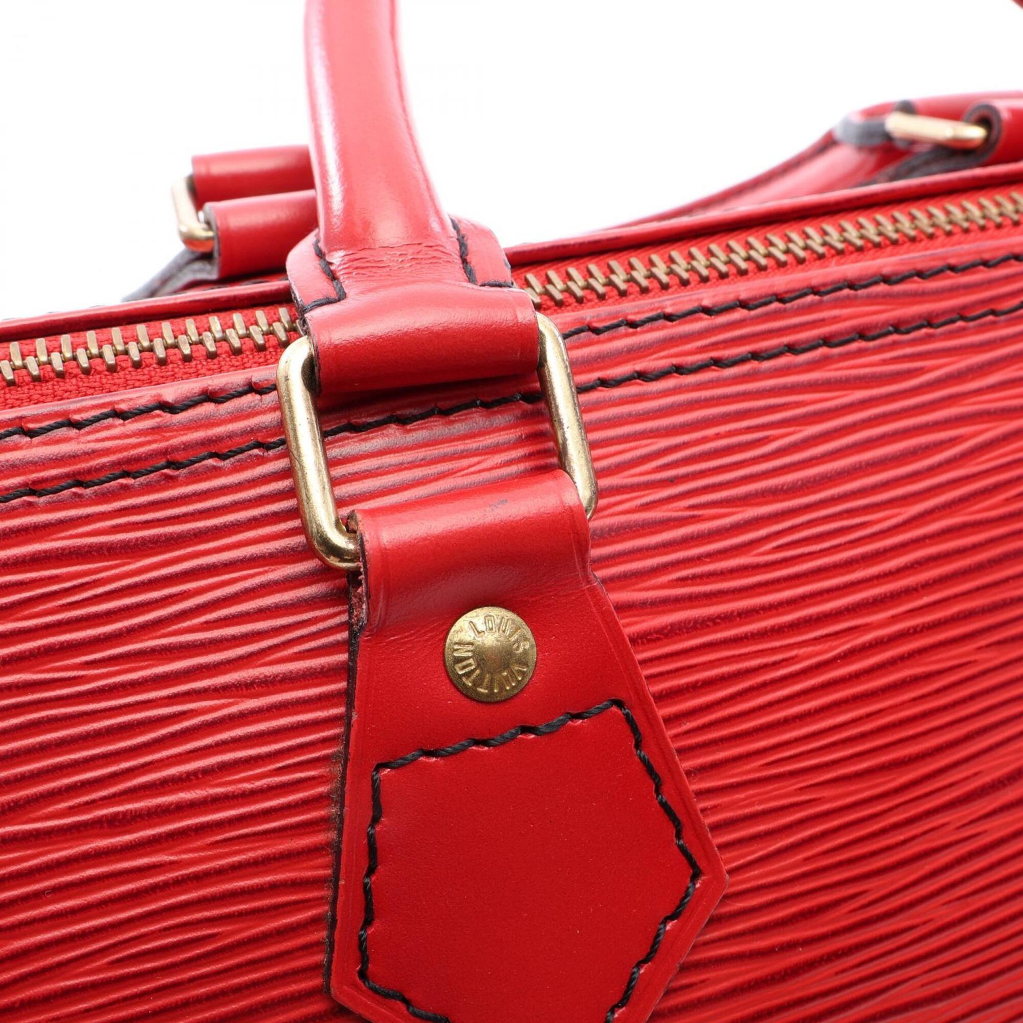 Louis Vuitton Castilian Red Red Color Leather Handbag (Pre-Owned)