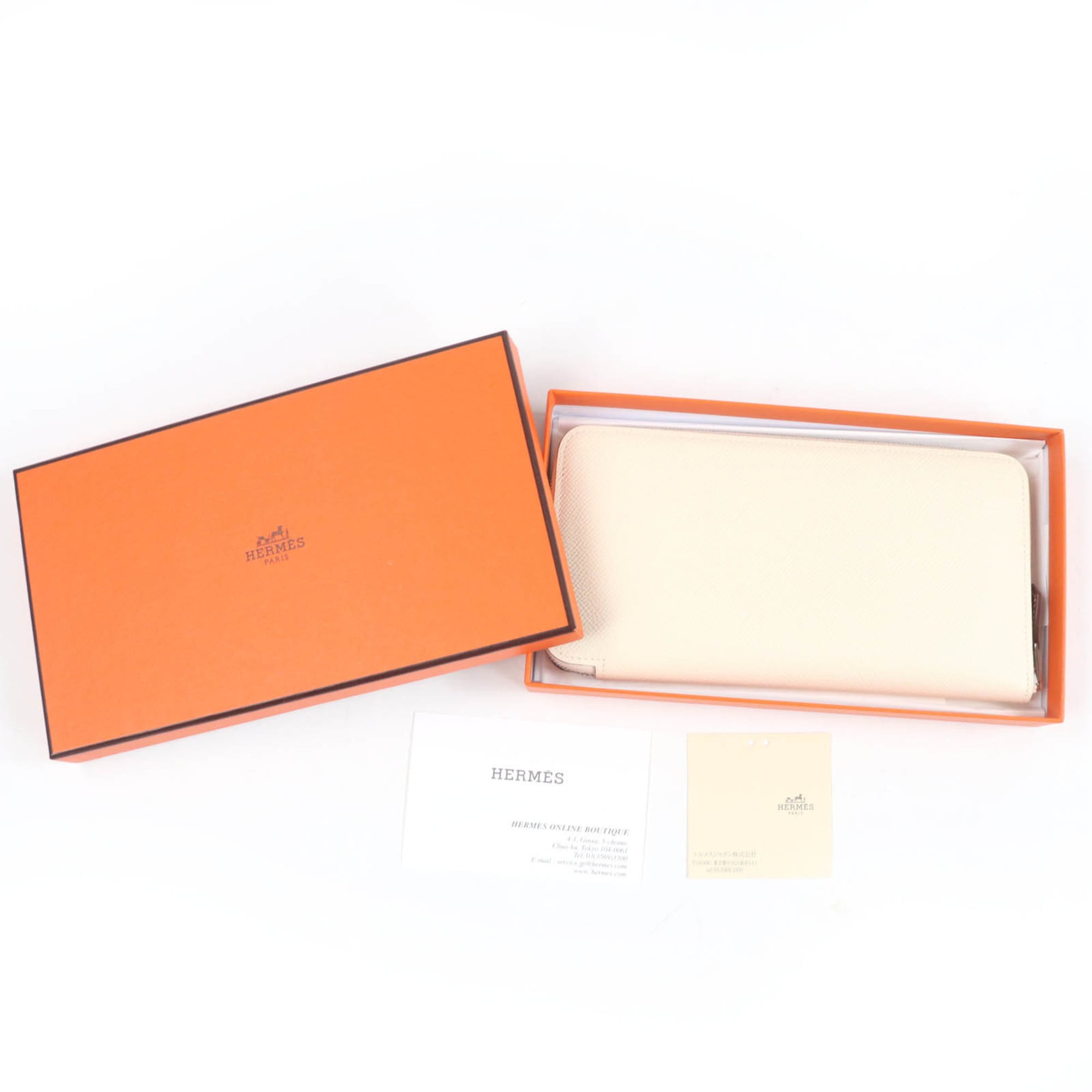 Hermes Azap Epsom Leather Long Wallet (Bi-Fold) (Pre-Owned)