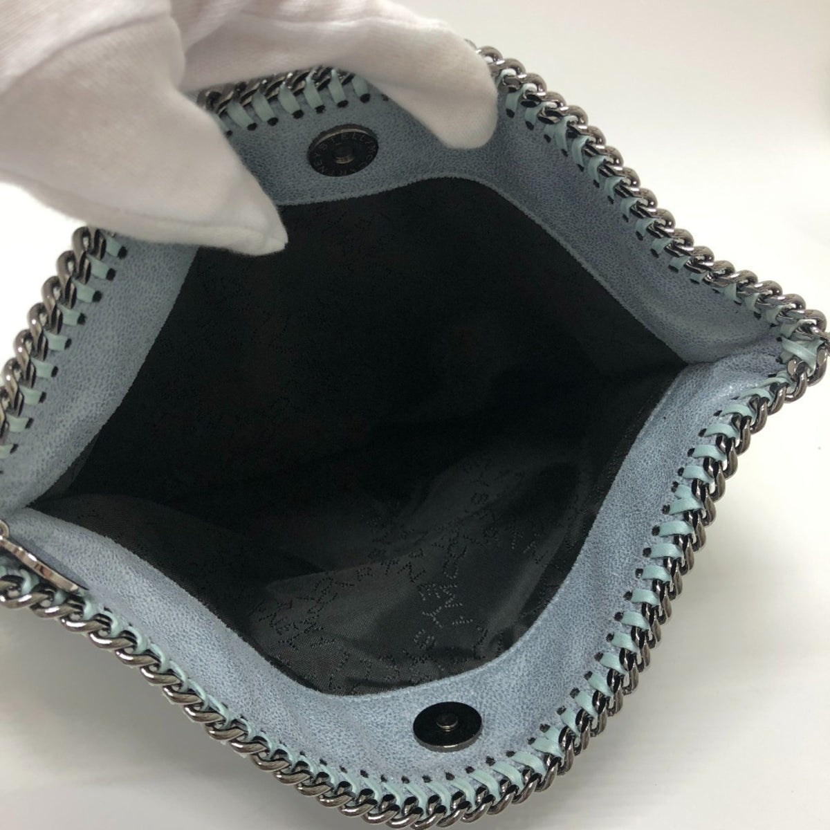 Stella Mccartney Blue Fabric Clutch Bag (Pre-Owned)