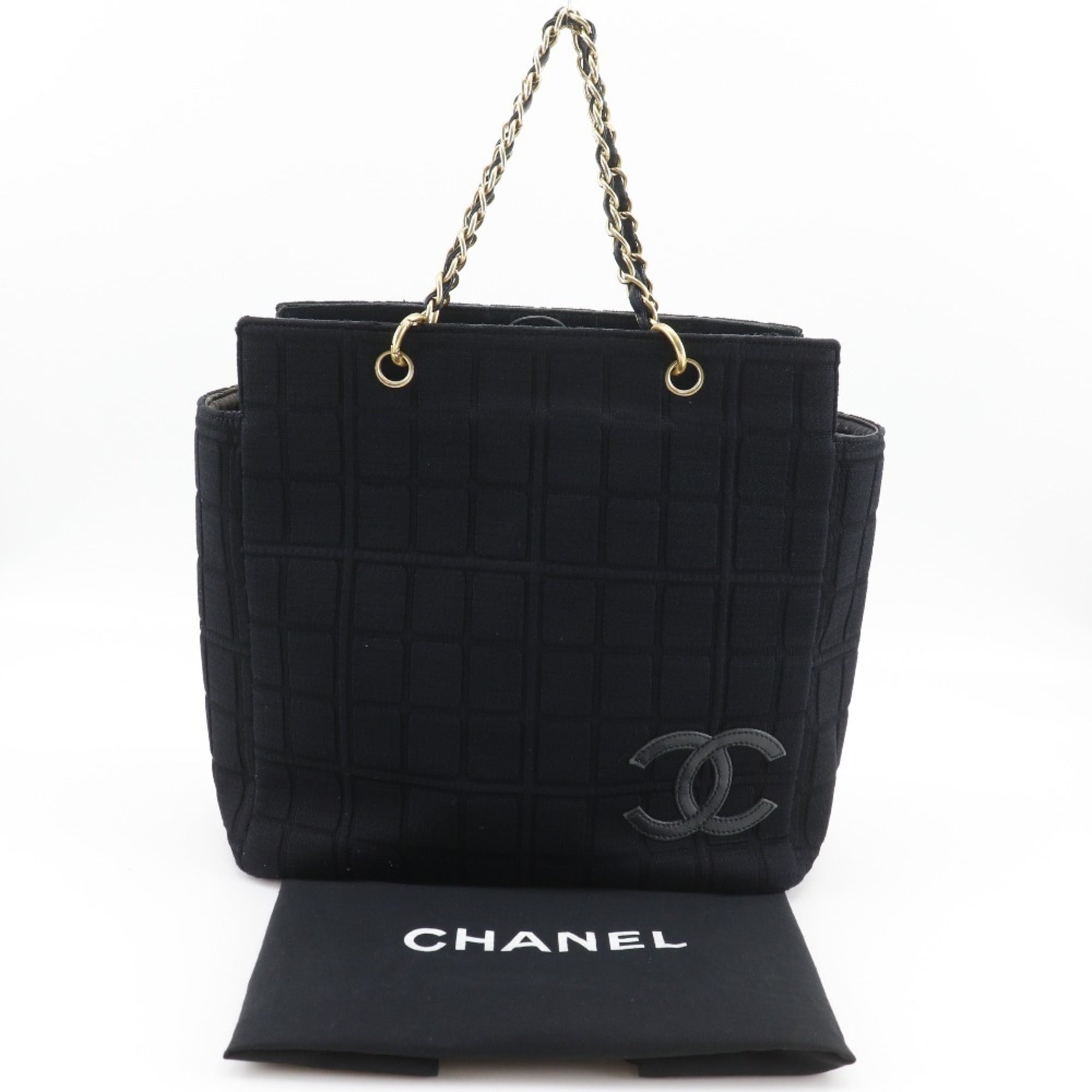 Chanel Black Jersey Tote Bag (Pre-Owned)