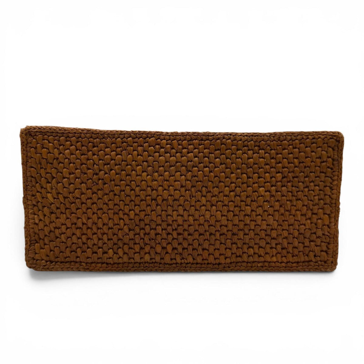 Loewe Gold Raffia Leather Handbag Shoulder Bag (Pre-Owned)