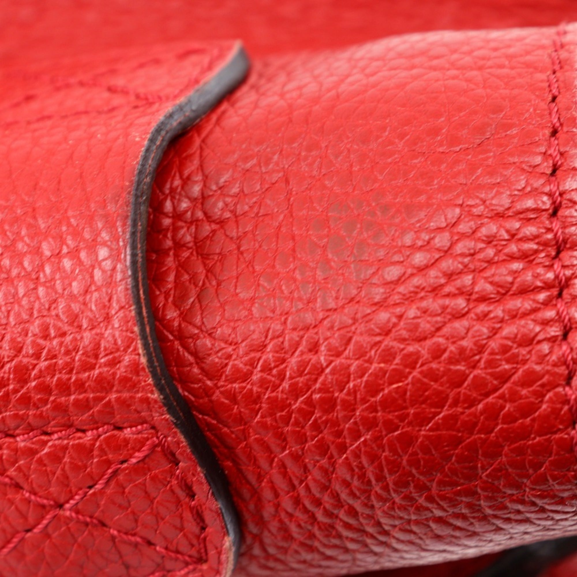 Celine Red Color Leather Handbag (Pre-Owned)