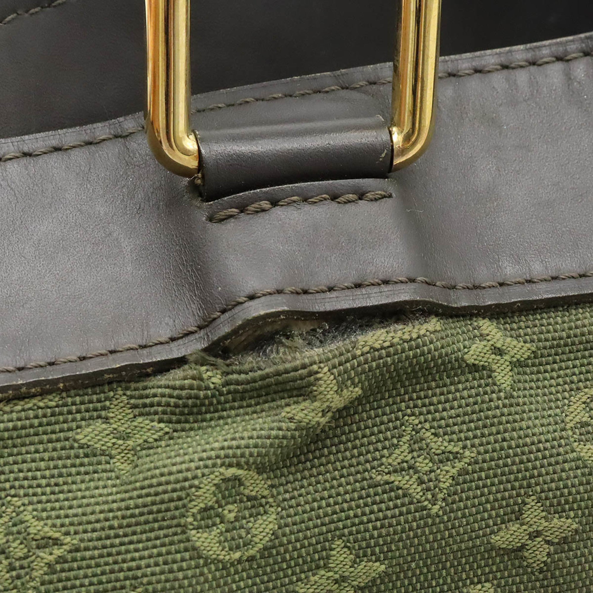 Louis Vuitton Tst Khaki Canvas Shoulder Bag Tote Bag (Pre-Owned)