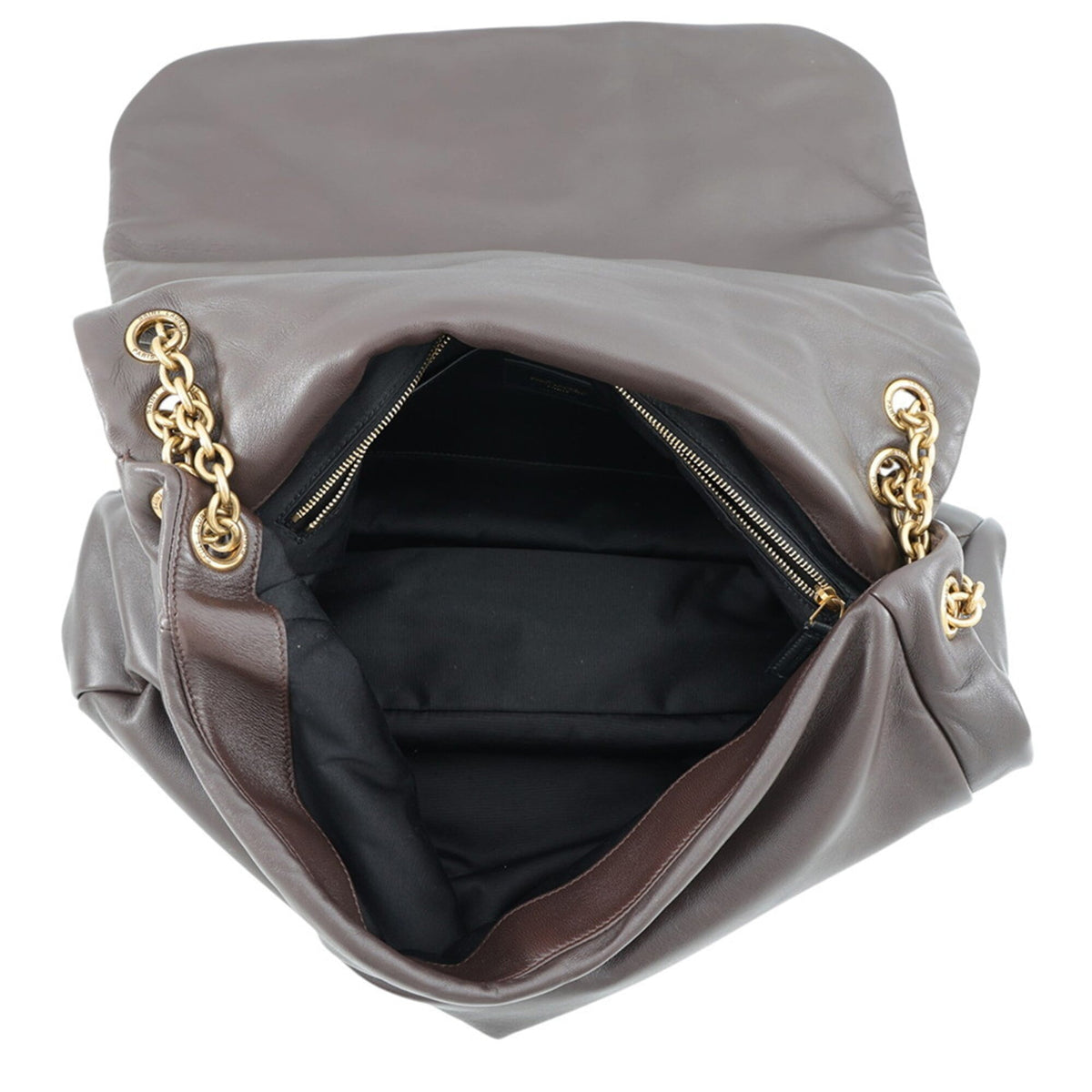 Yves Saint Laurent Gold Leather Shoulder Bag (Pre-Owned)