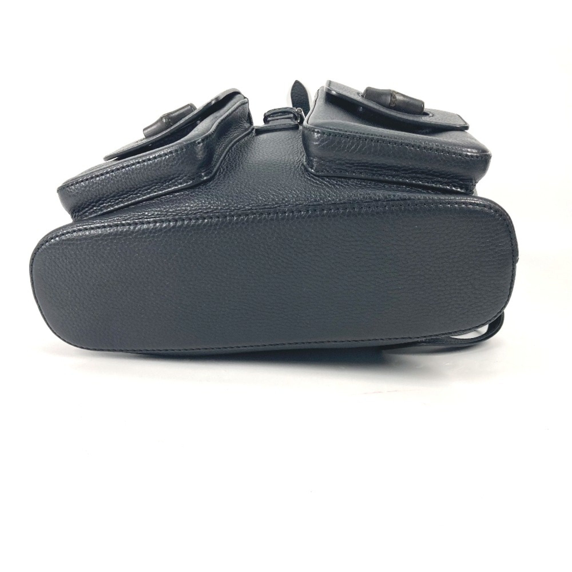 Gucci Black Leather Backpack (Pre-Owned)