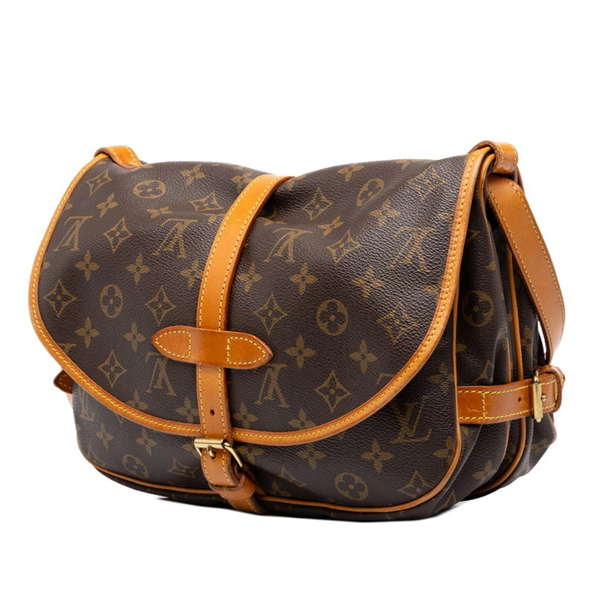 Louis Vuitton Monogram Brown Pvc Leather Shoulder Bag (Pre-Owned)