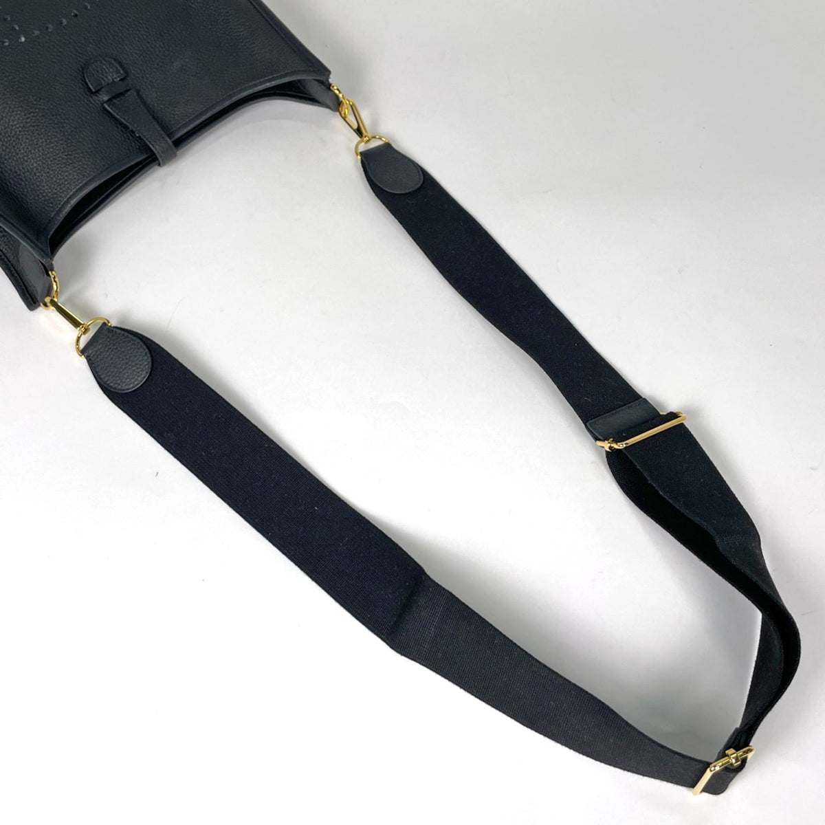 Hermes Black Taurillon Clemence Leather Shoulder Bag (Pre-Owned)
