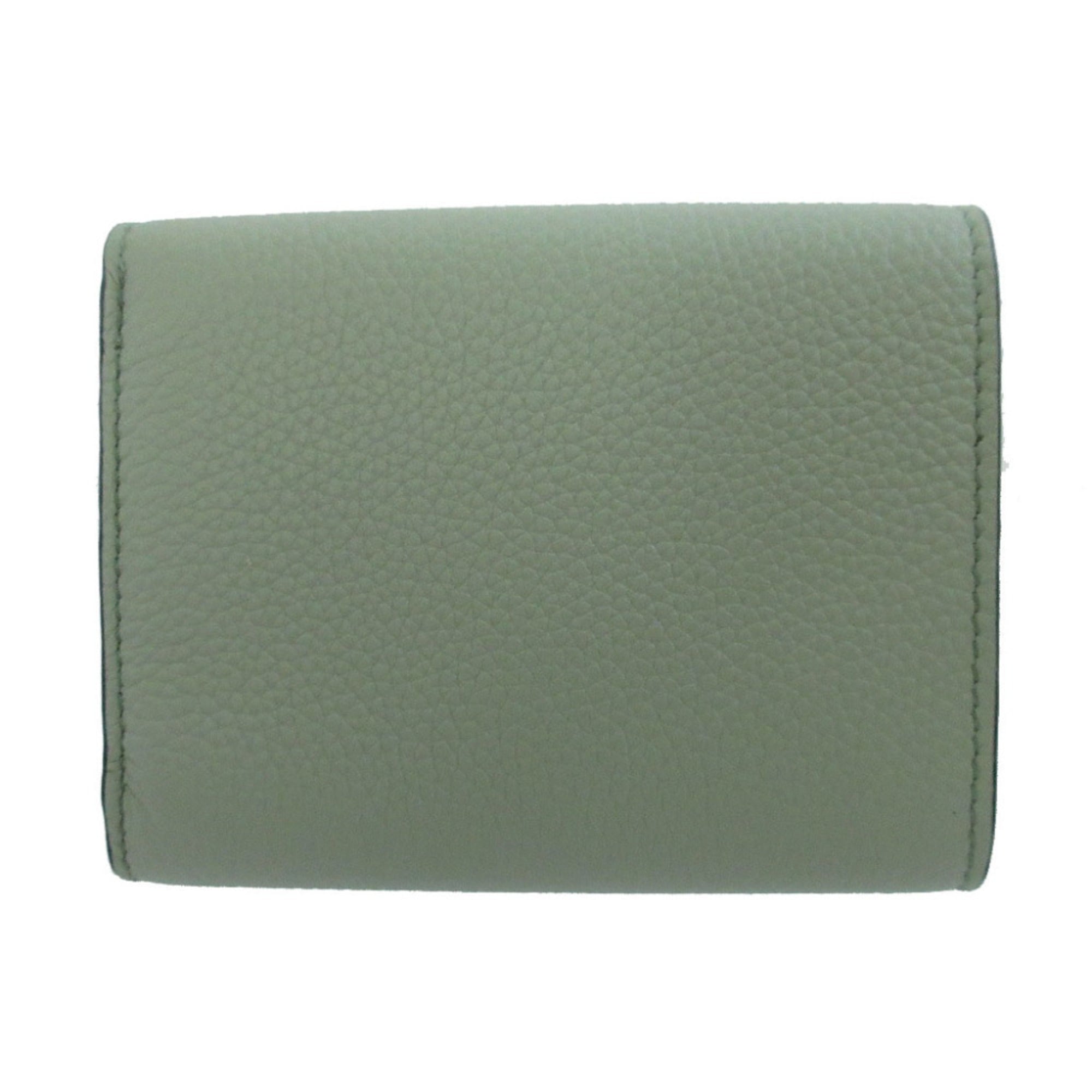 Loewe Green Leather Wallet (Tri-Fold) (Pre-Owned)