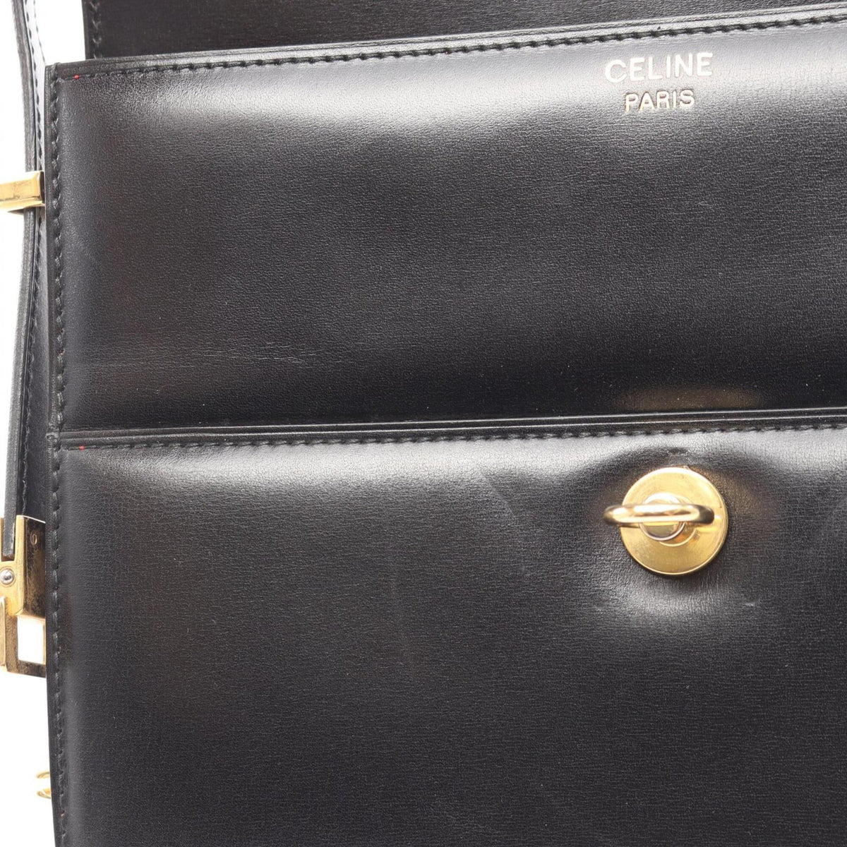 Celine Black Leather Shoulder Bag (Pre-Owned)