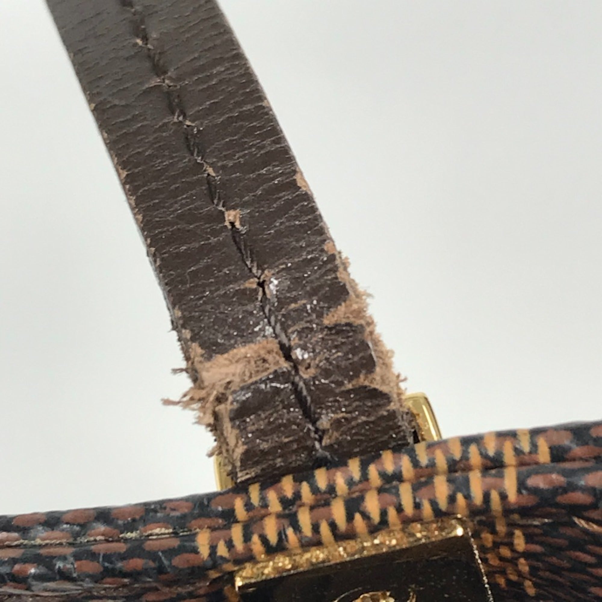 Louis Vuitton Damier Brown Ebene Damier Canvas Shoulder Bag Tote Bag (Pre-Owned)