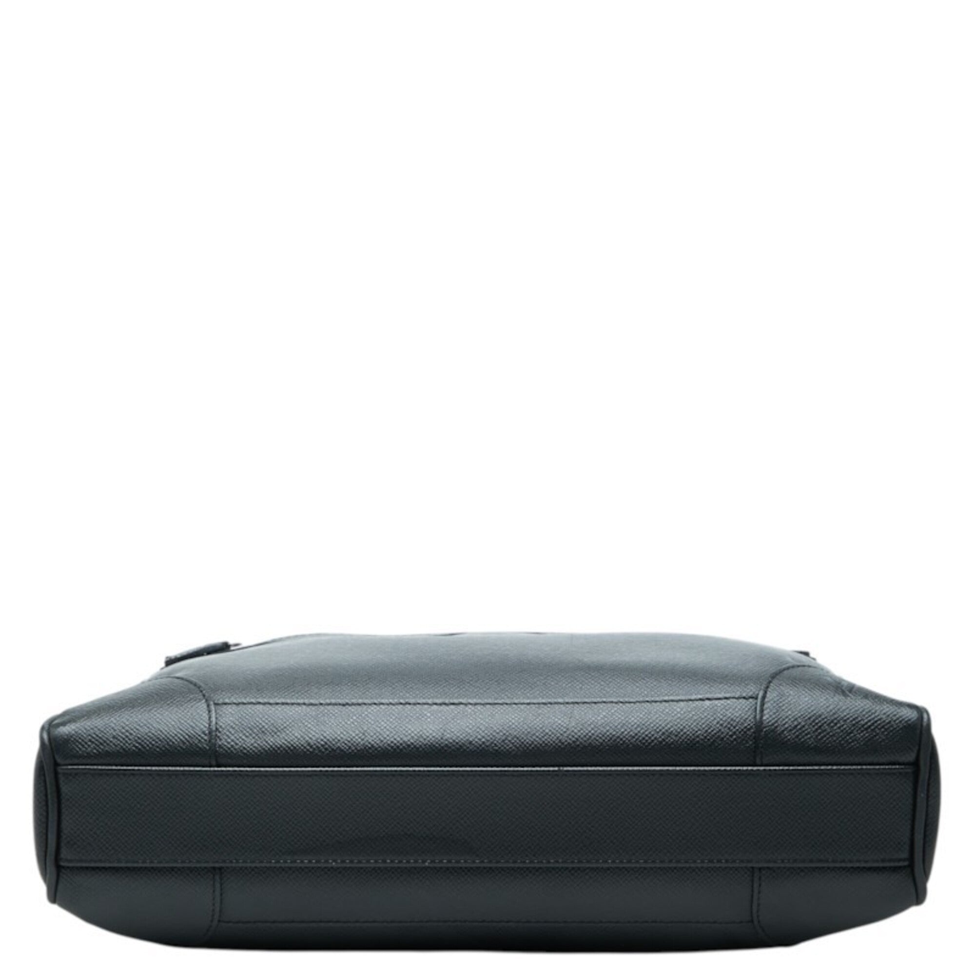 Louis Vuitton Ardoise Black Leather Briefcase (Pre-Owned)