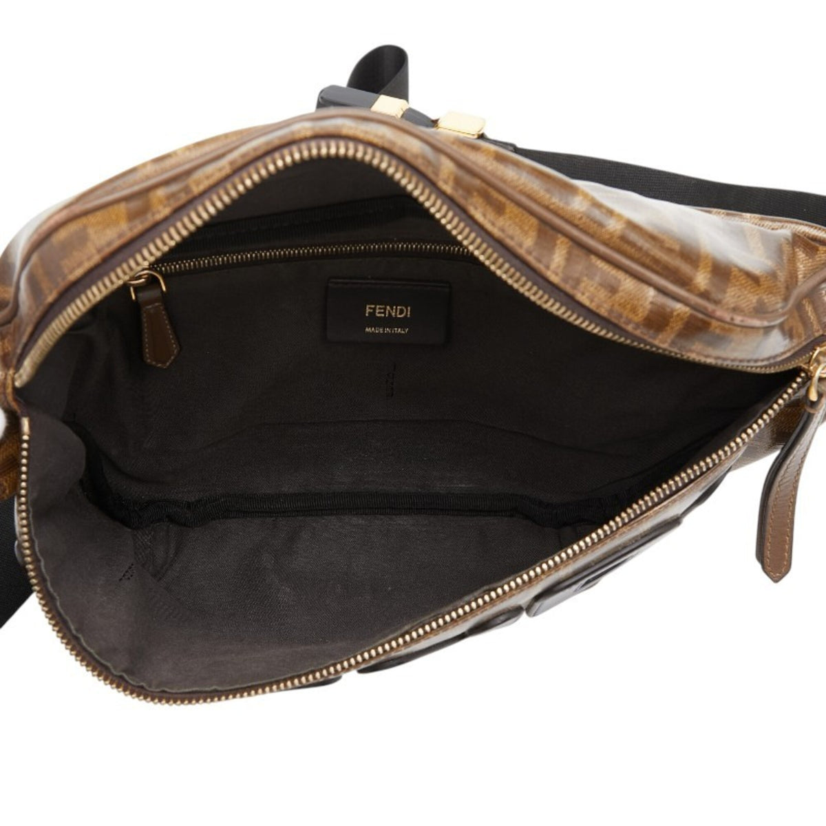 Fendi Zucca Brown Multi-Color Pvc Sling Bag (Pre-Owned)