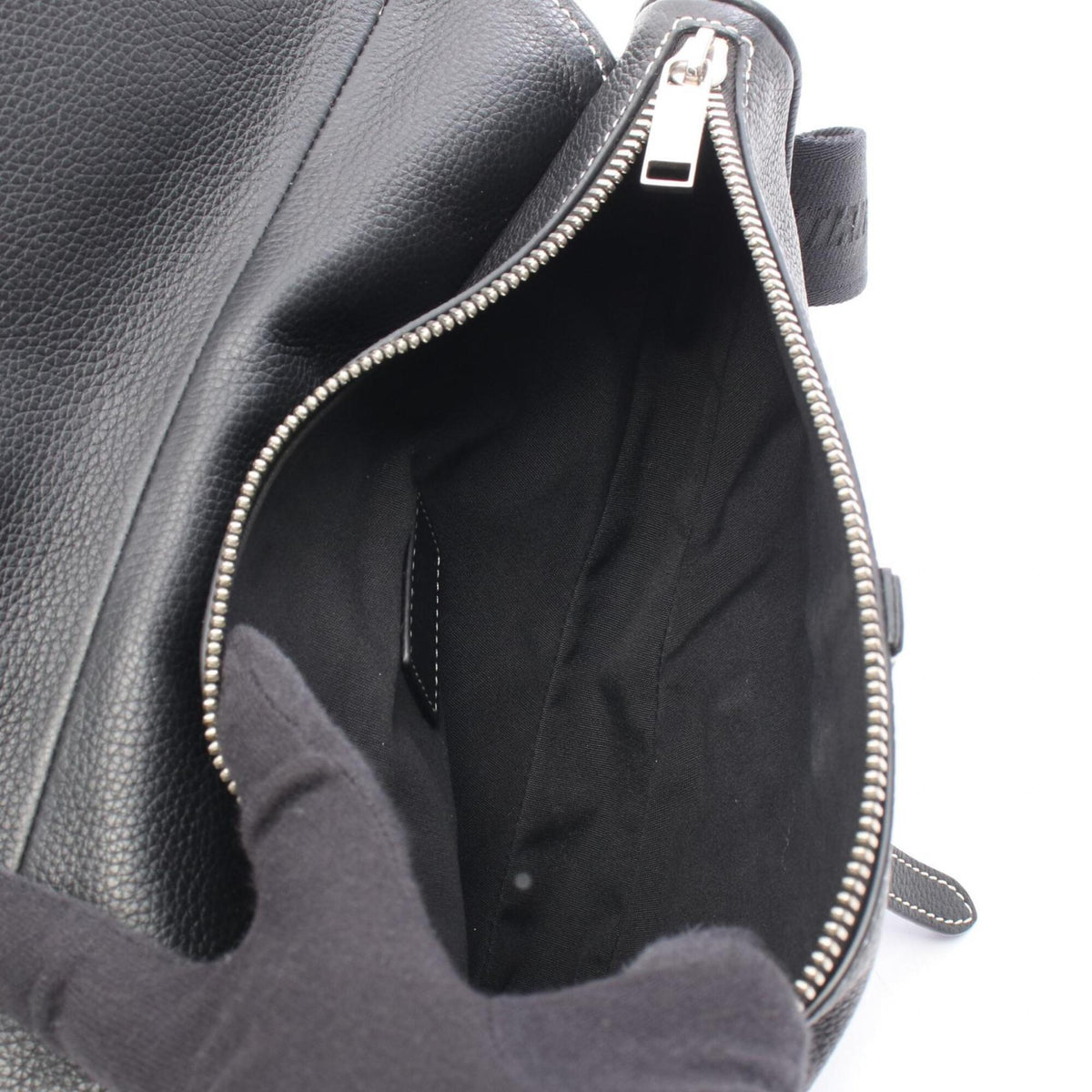 Christian Dior Black White Yellow Leather Fanny Pack Handbag Saddle Bag (Pre-Owned)
