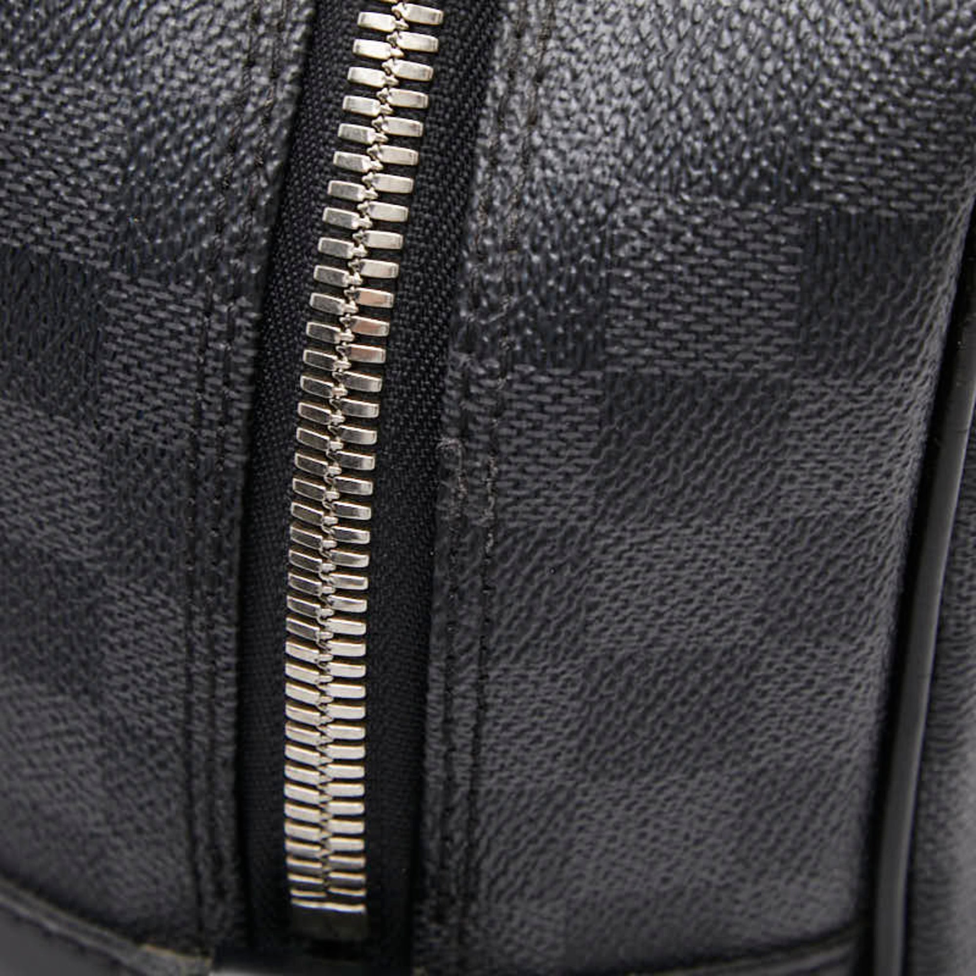 Louis Vuitton Black Gray Pvc Leather Briefcase (Pre-Owned)