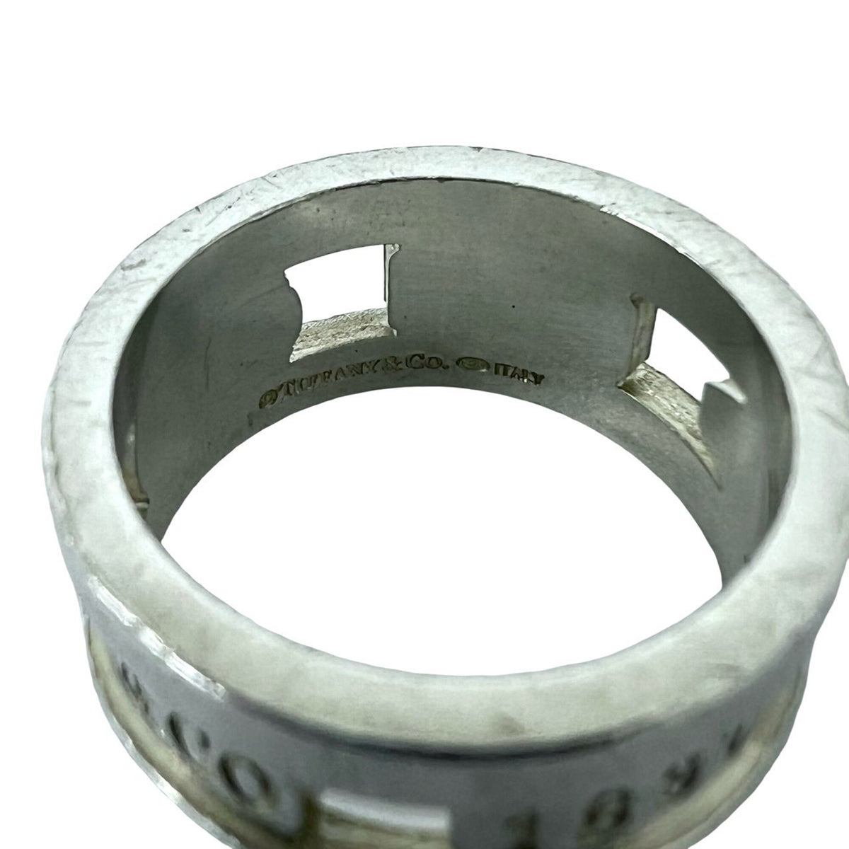 Tiffany Silver Silver 925 Band Ring (Pre-Owned)
