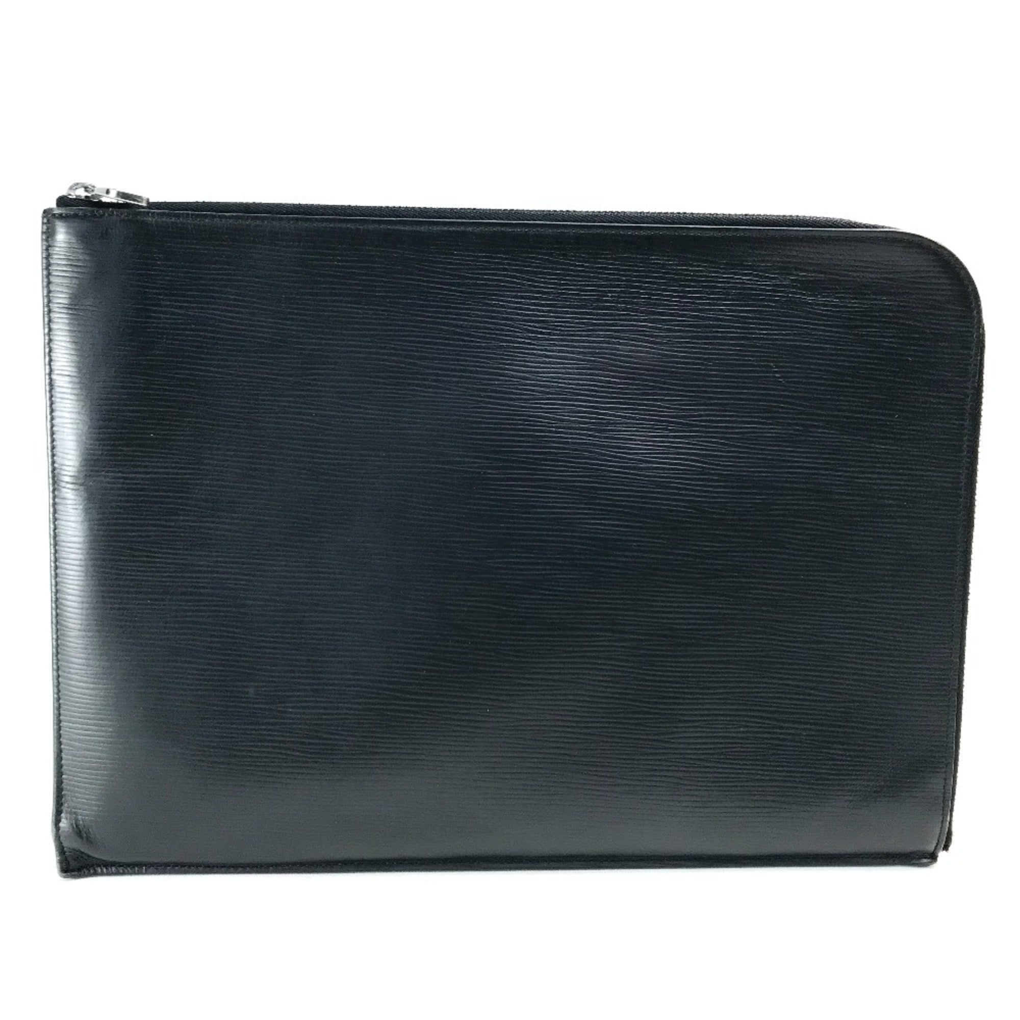 Louis Vuitton Epi Black Noir Epi Leather Clutch Bag Pochette (Pre-Owned)